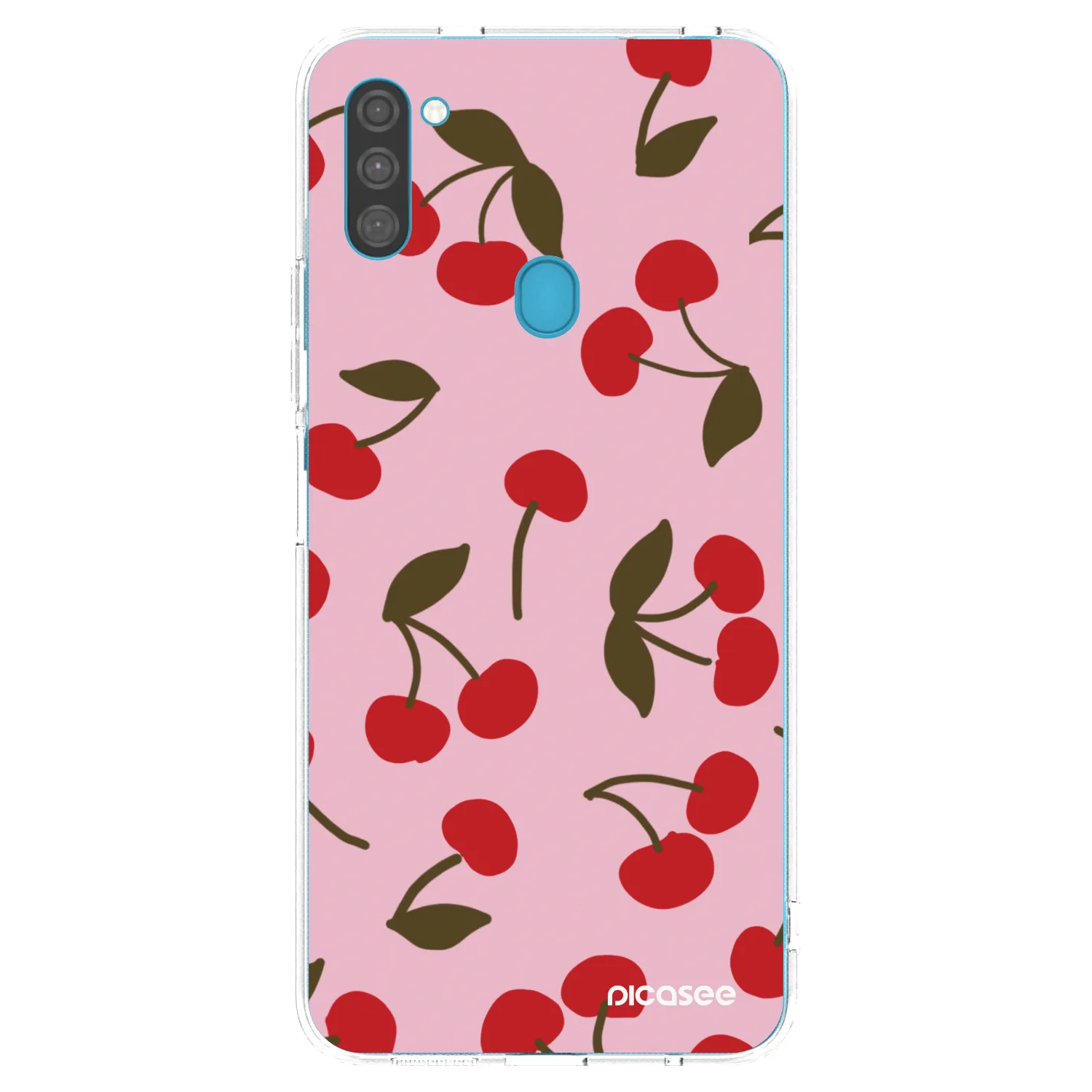 Picasee silikonski prozorni ovitek za Samsung Galaxy M11 - Cherry
