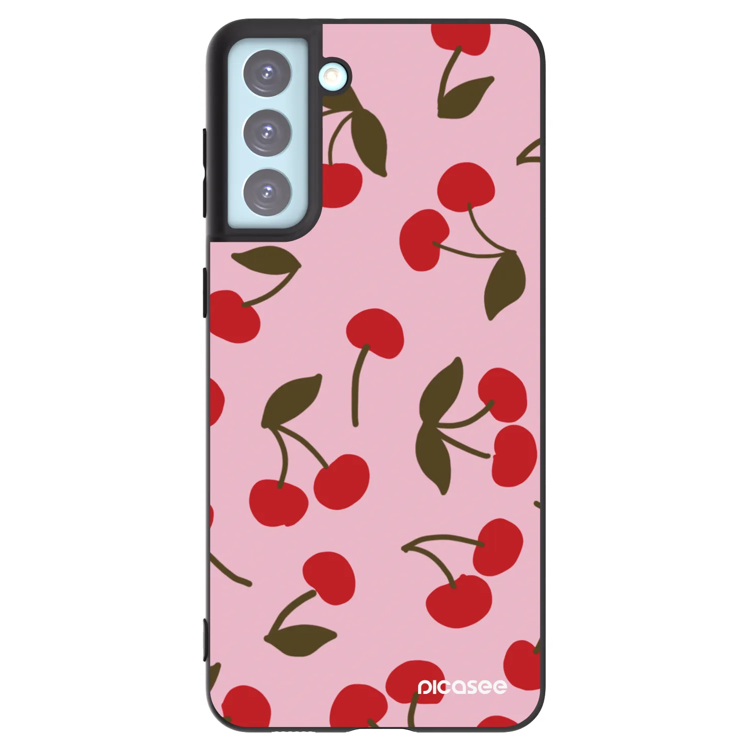 Picasee silikonski črni ovitek za Samsung Galaxy S21+ 5G G996F - Cherry