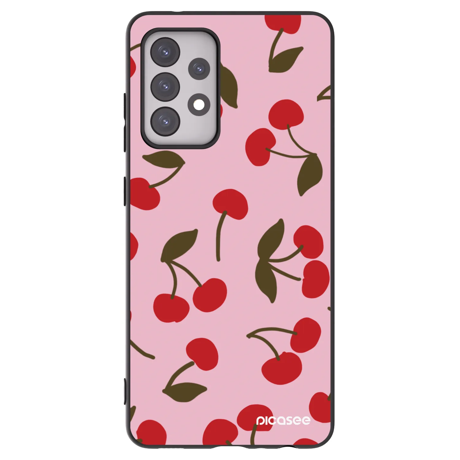 Picasee silikonski črni ovitek za Samsung Galaxy A52 5G A525F - Cherry