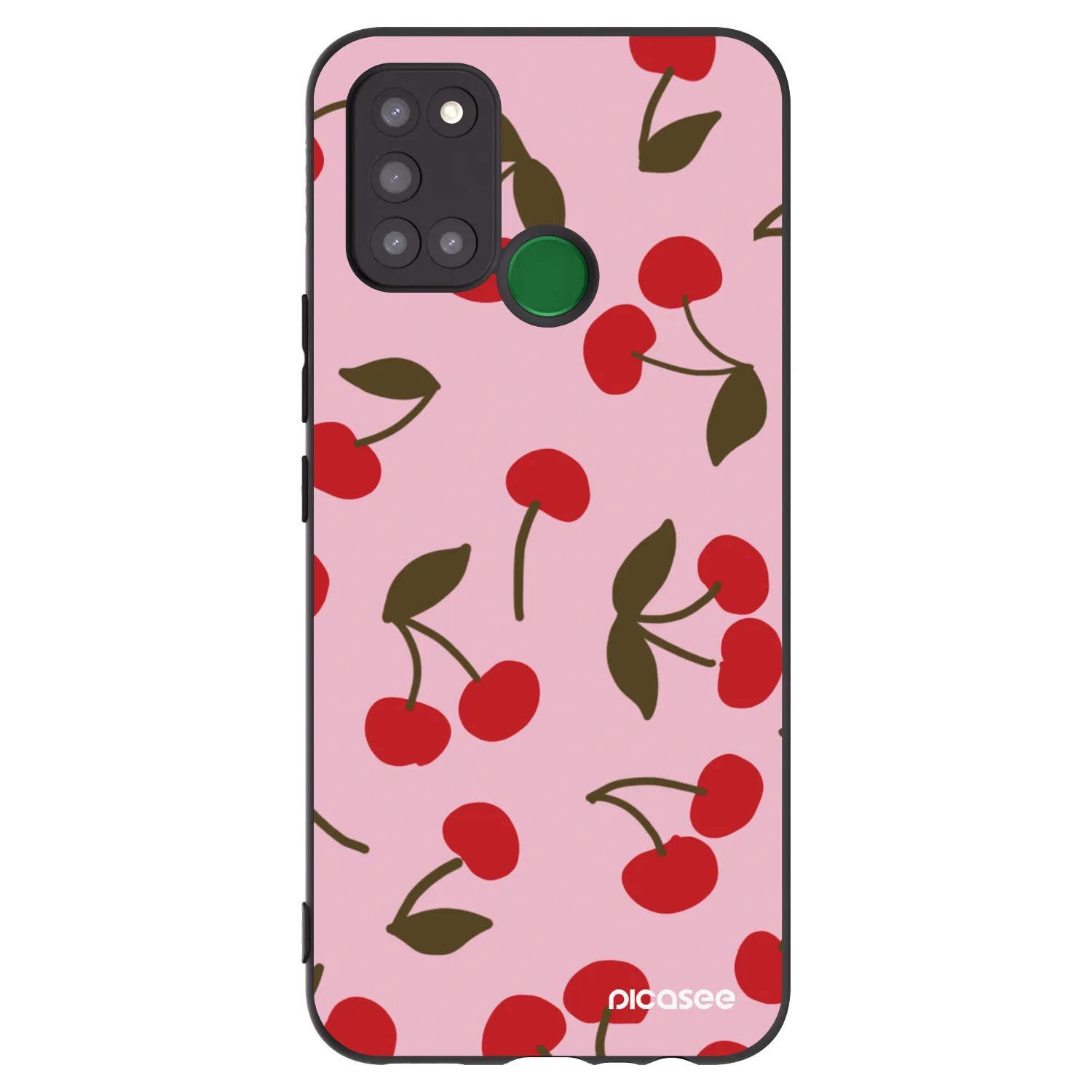 Picasee silikonski črni ovitek za Realme 7i - Cherry