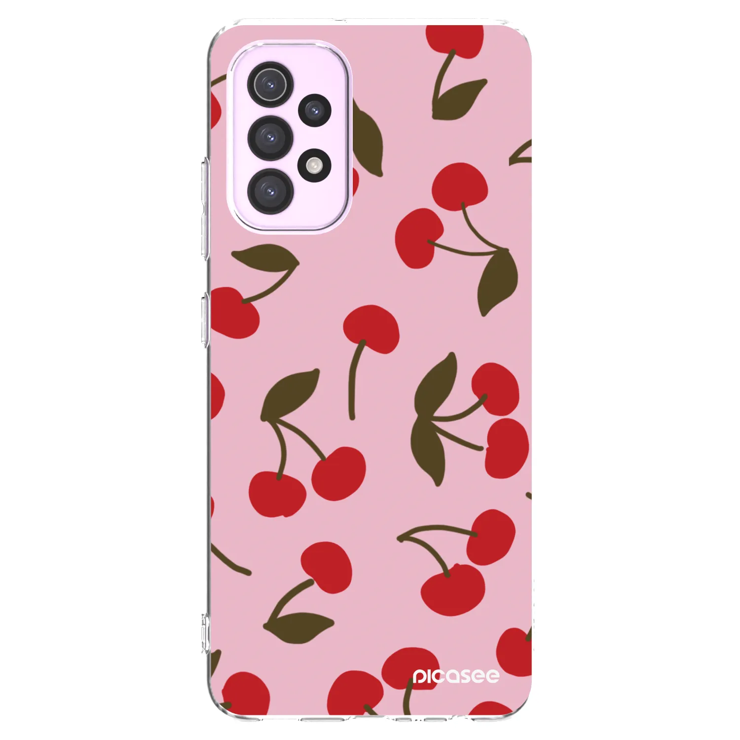 Picasee silikonski prozorni ovitek za Samsung Galaxy A32 5G A326B - Cherry