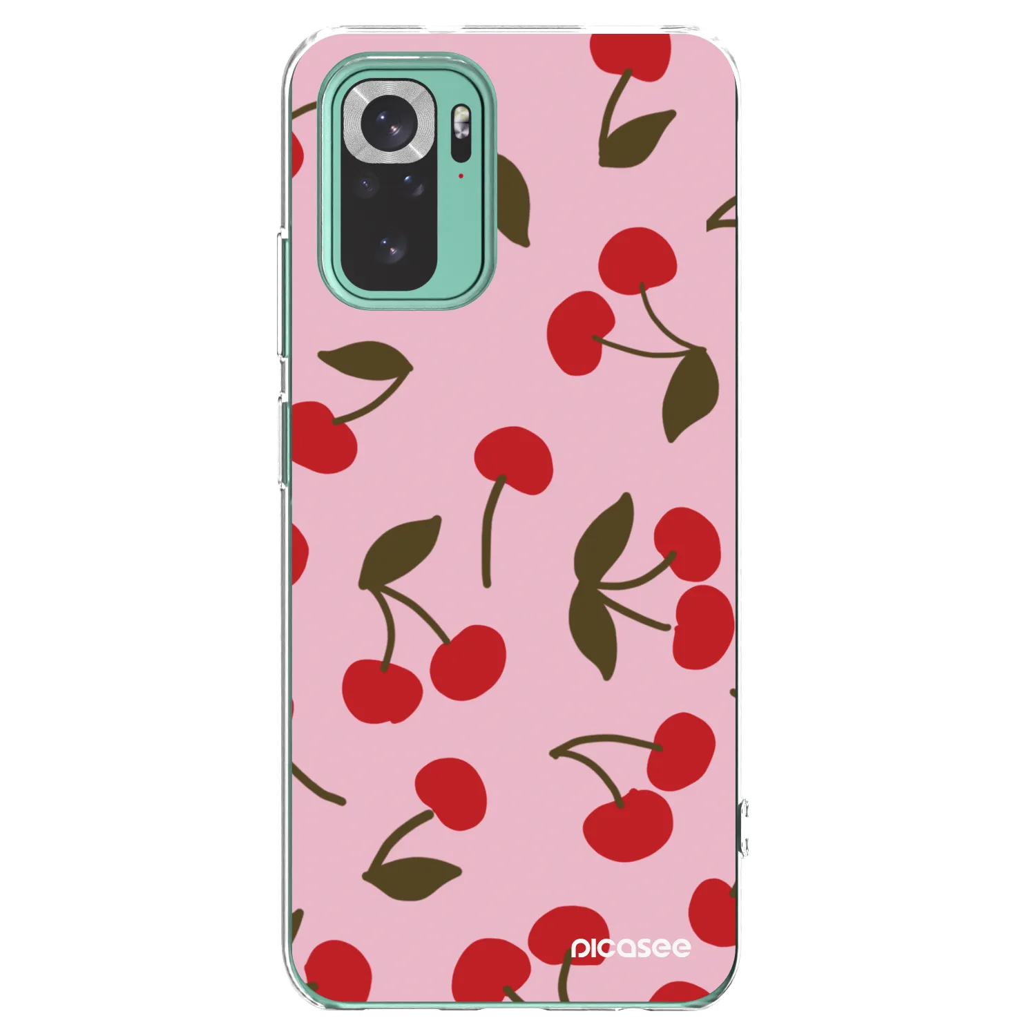 Picasee silikonski prozorni ovitek za Xiaomi Redmi Note 10 Pro - Cherry