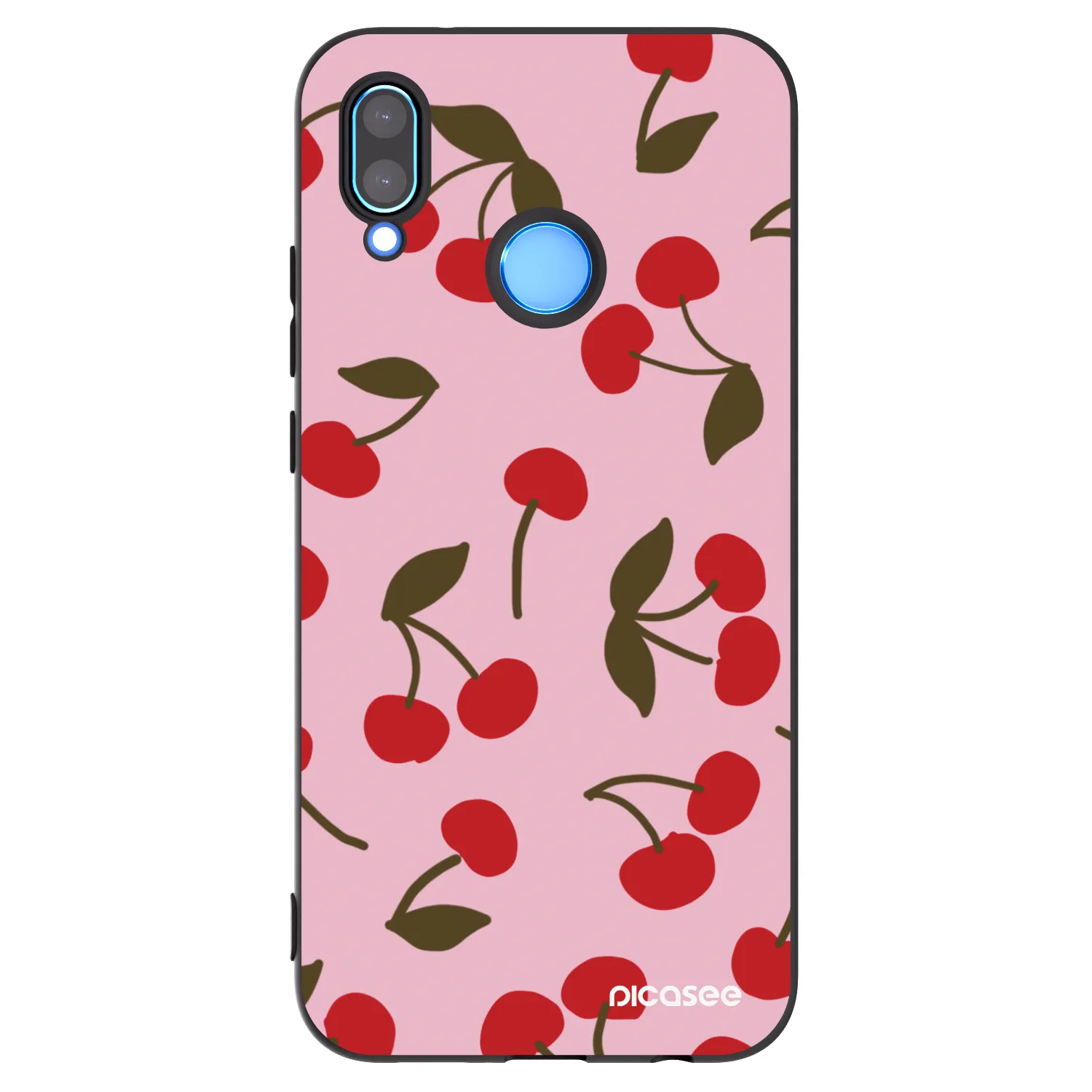 Picasee silikonski črni ovitek za Huawei P20 Lite - Cherry