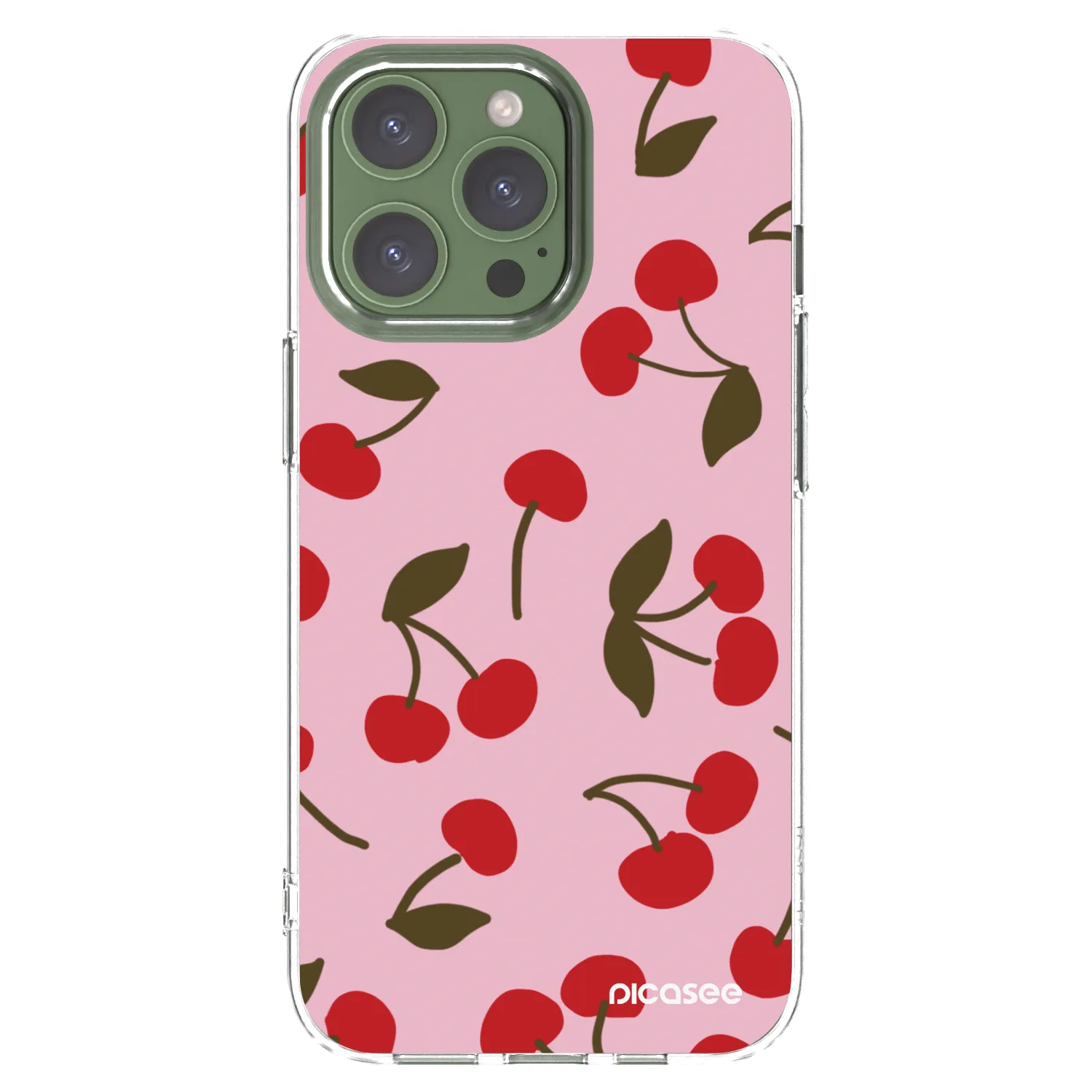 Picasee silikonski prozorni ovitek za Apple iPhone 13 Pro - Cherry