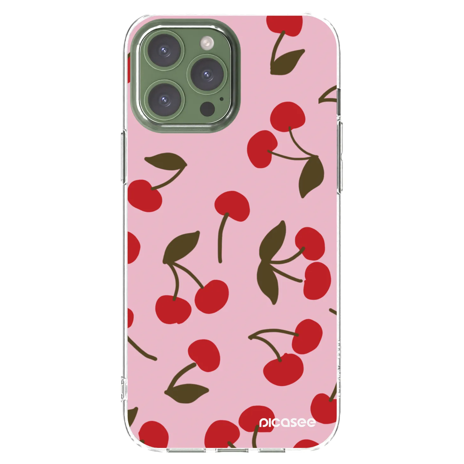 Picasee silikonski prozorni ovitek za Apple iPhone 13 Pro Max - Cherry
