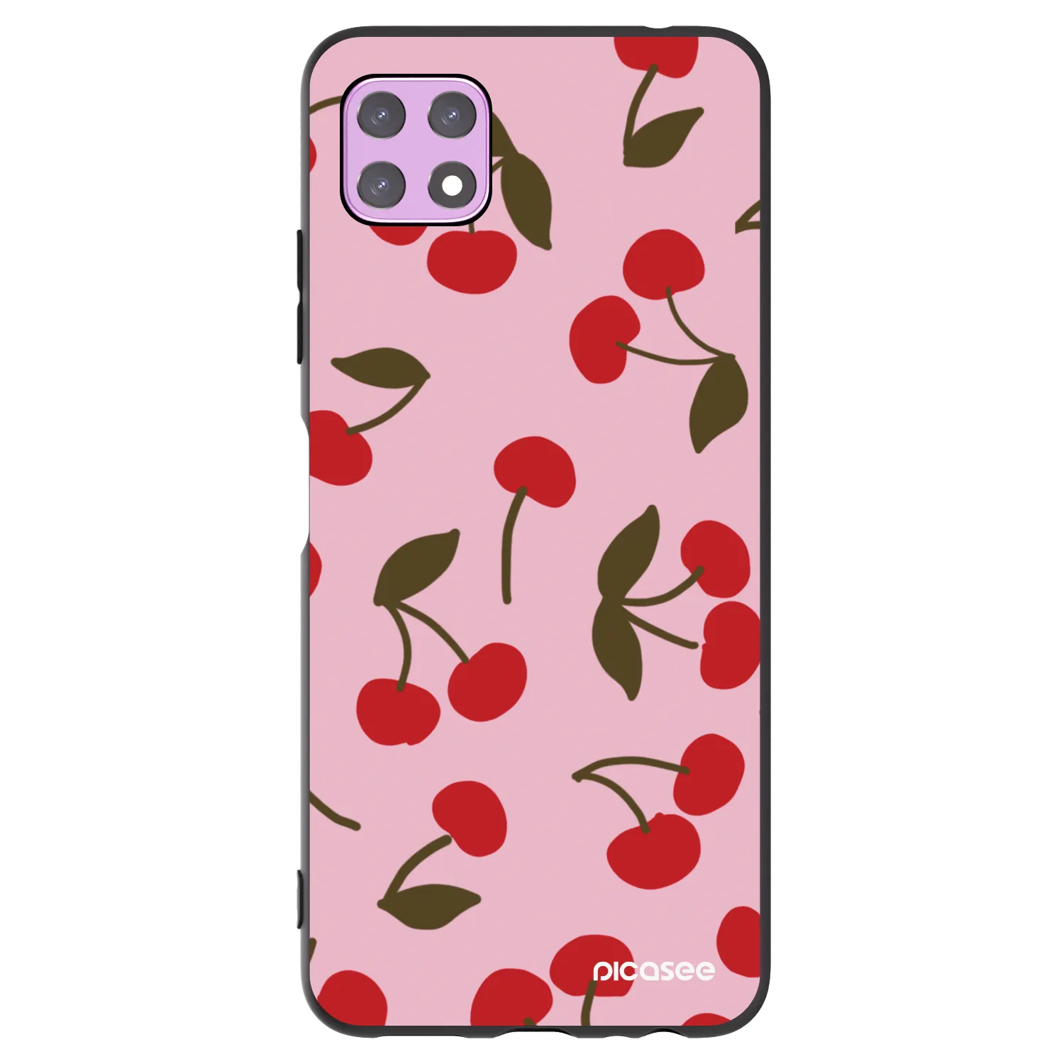 Picasee silikonski črni ovitek za Samsung Galaxy A22 A226B 5G - Cherry