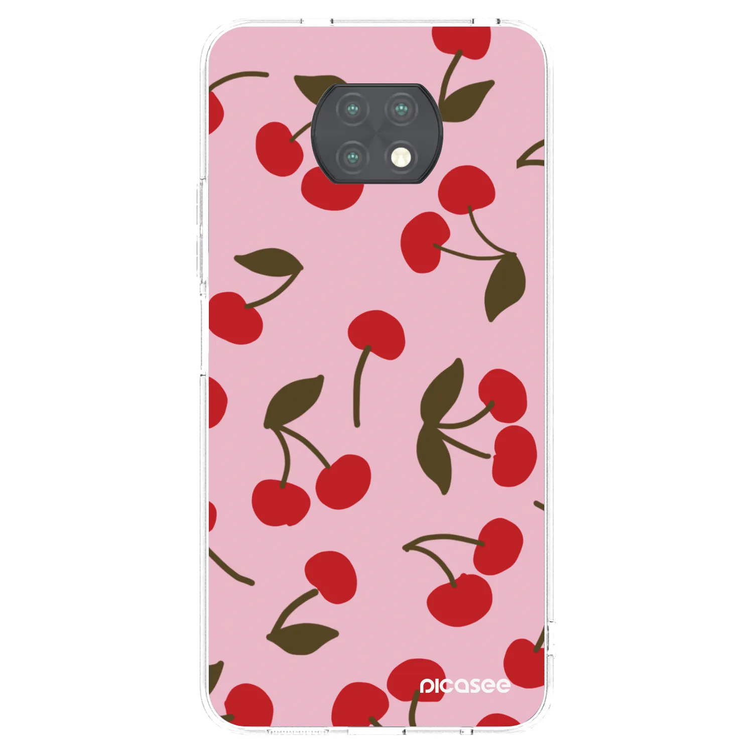 Picasee silikonski prozorni ovitek za Xiaomi Redmi Note 9T - Cherry