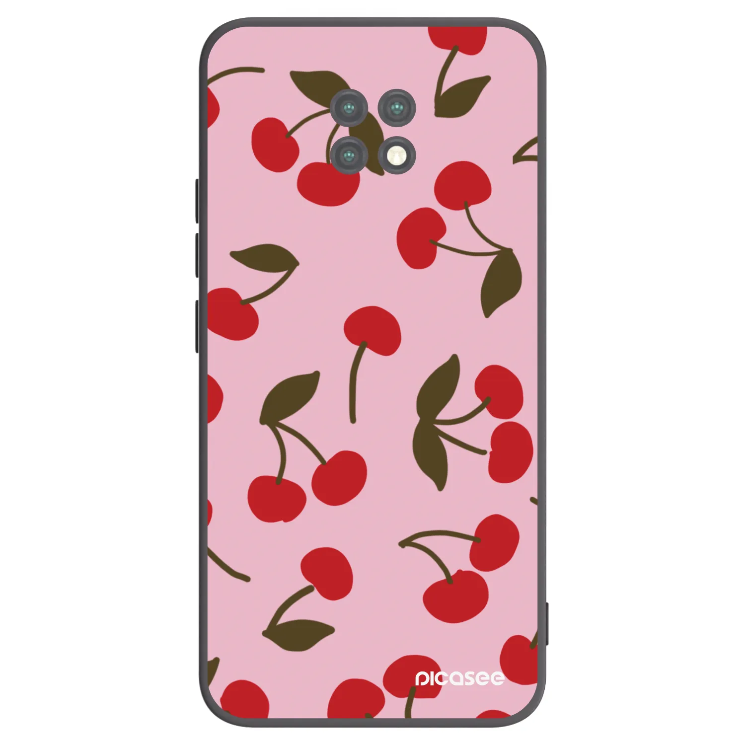 Picasee silikonski črni ovitek za Xiaomi Redmi Note 9T - Cherry