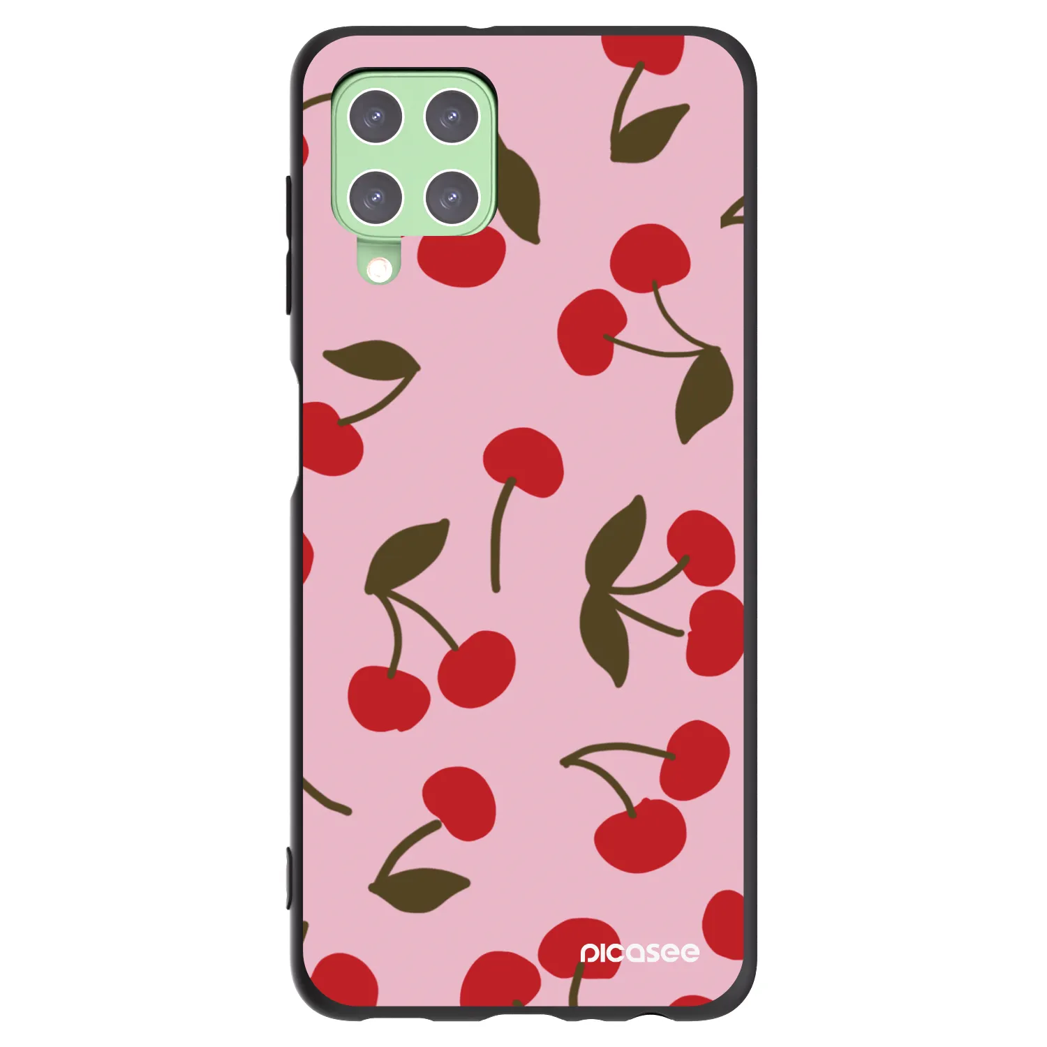 Picasee silikonski črni ovitek za Samsung Galaxy A22 A225F 4G - Cherry