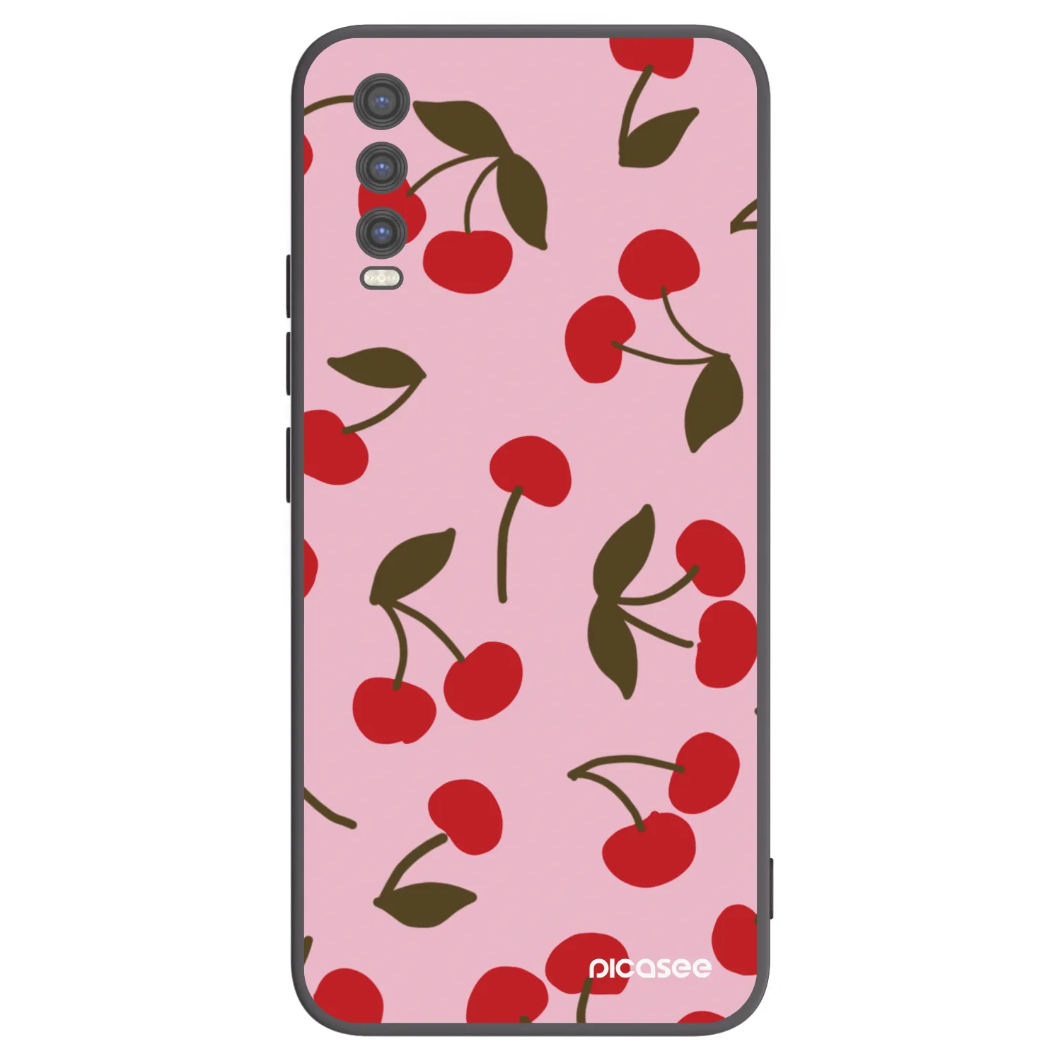 Picasee silikonski črni ovitek za Vivo Y20s - Cherry