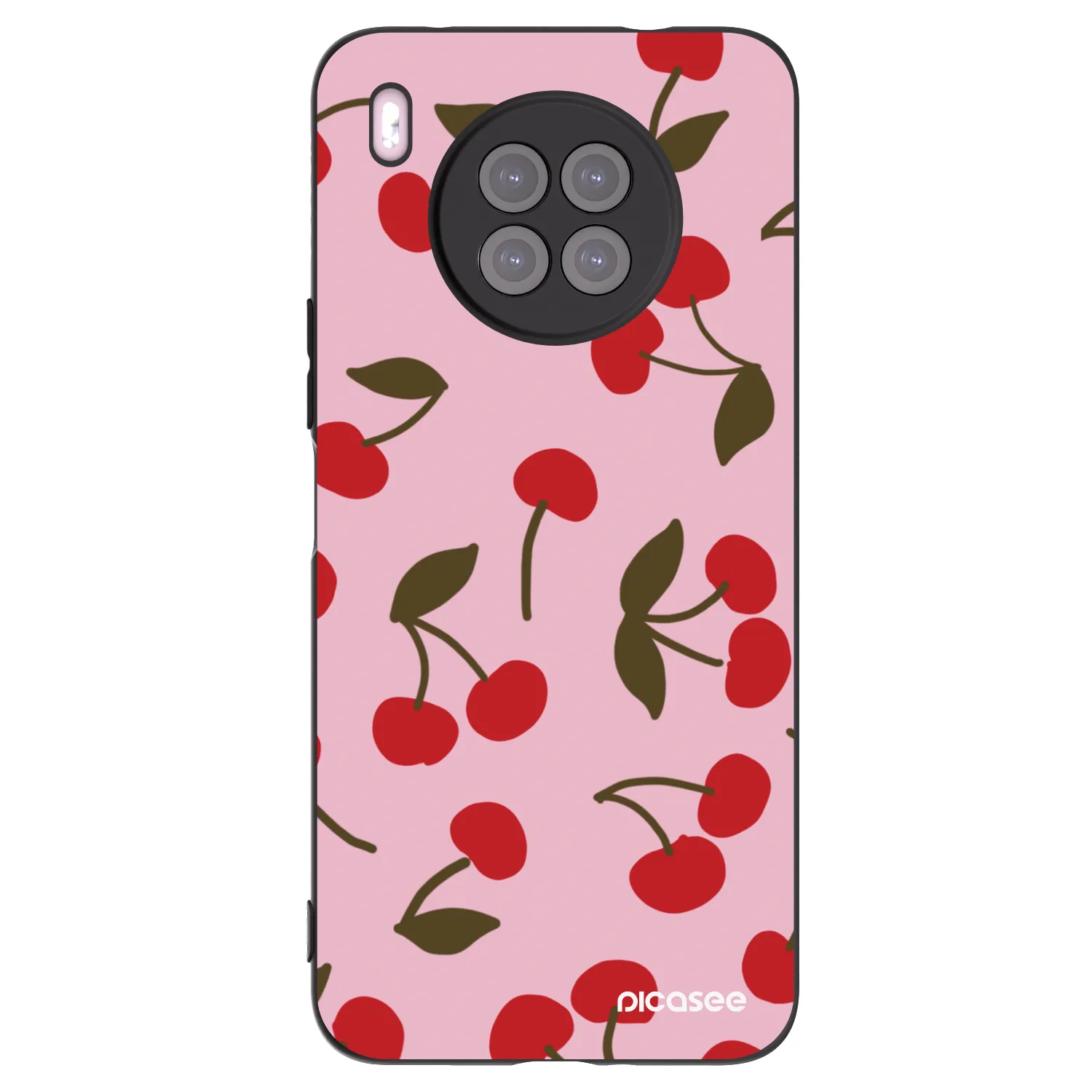Picasee silikonski črni ovitek za Huawei Nova 8i - Cherry