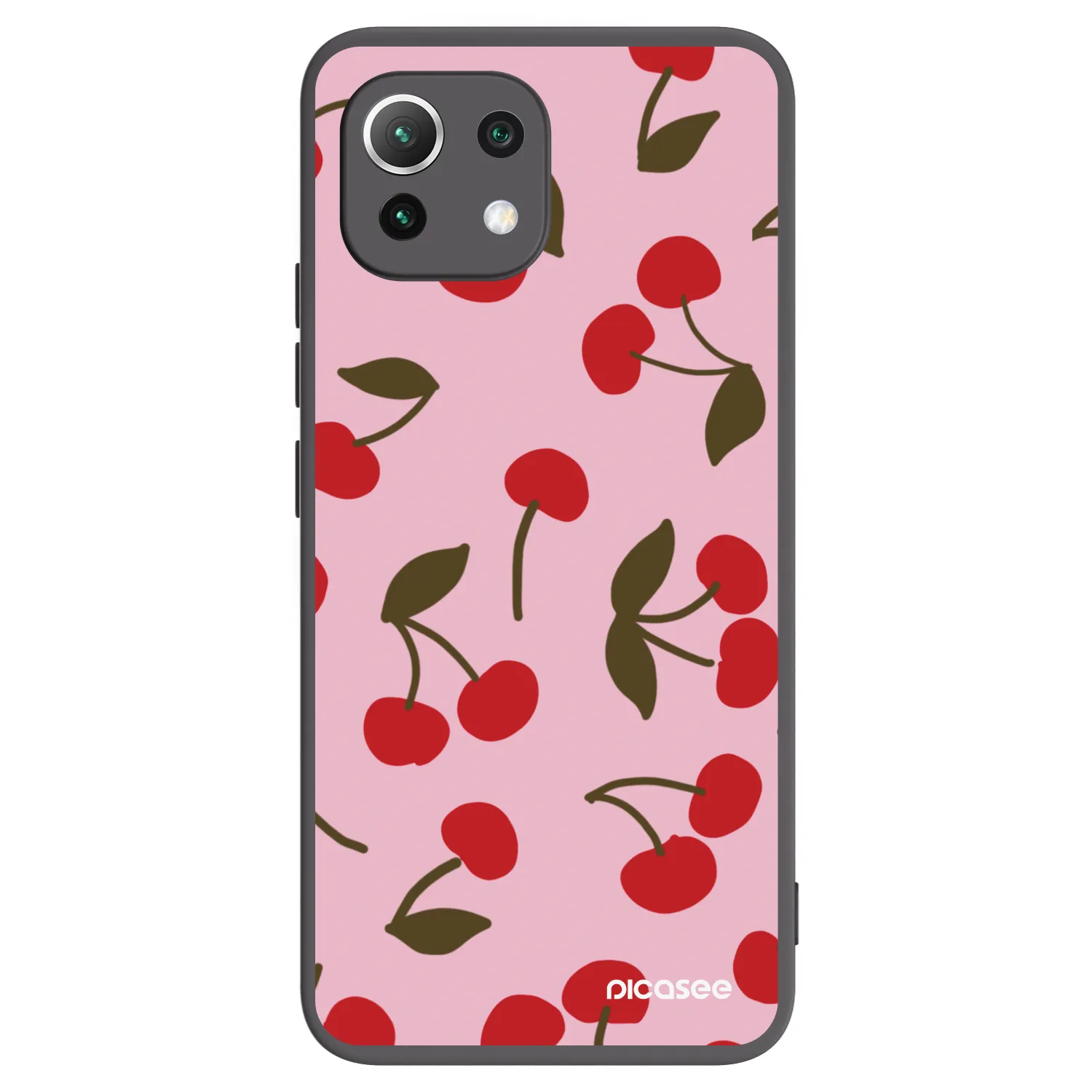 Picasee silikonski črni ovitek za Xiaomi 11 Lite 5G NE - Cherry