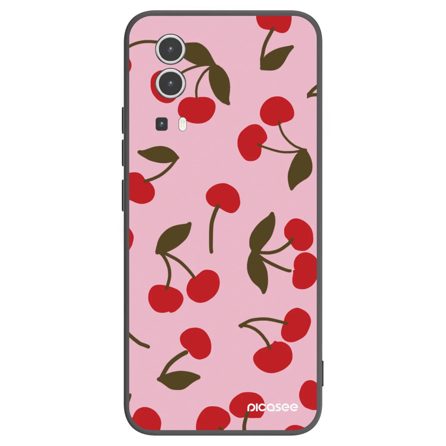 Picasee silikonski črni ovitek za Vivo Y72 5G - Cherry