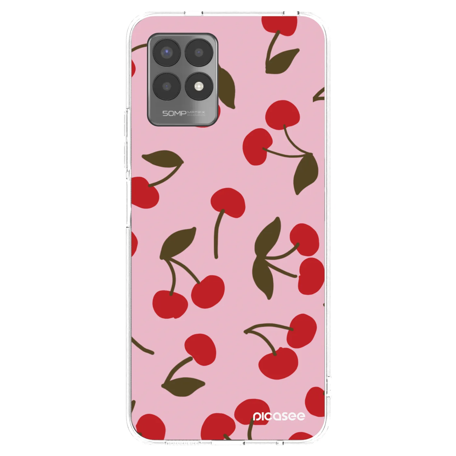 Picasee silikonski prozorni ovitek za Realme 8i - Cherry