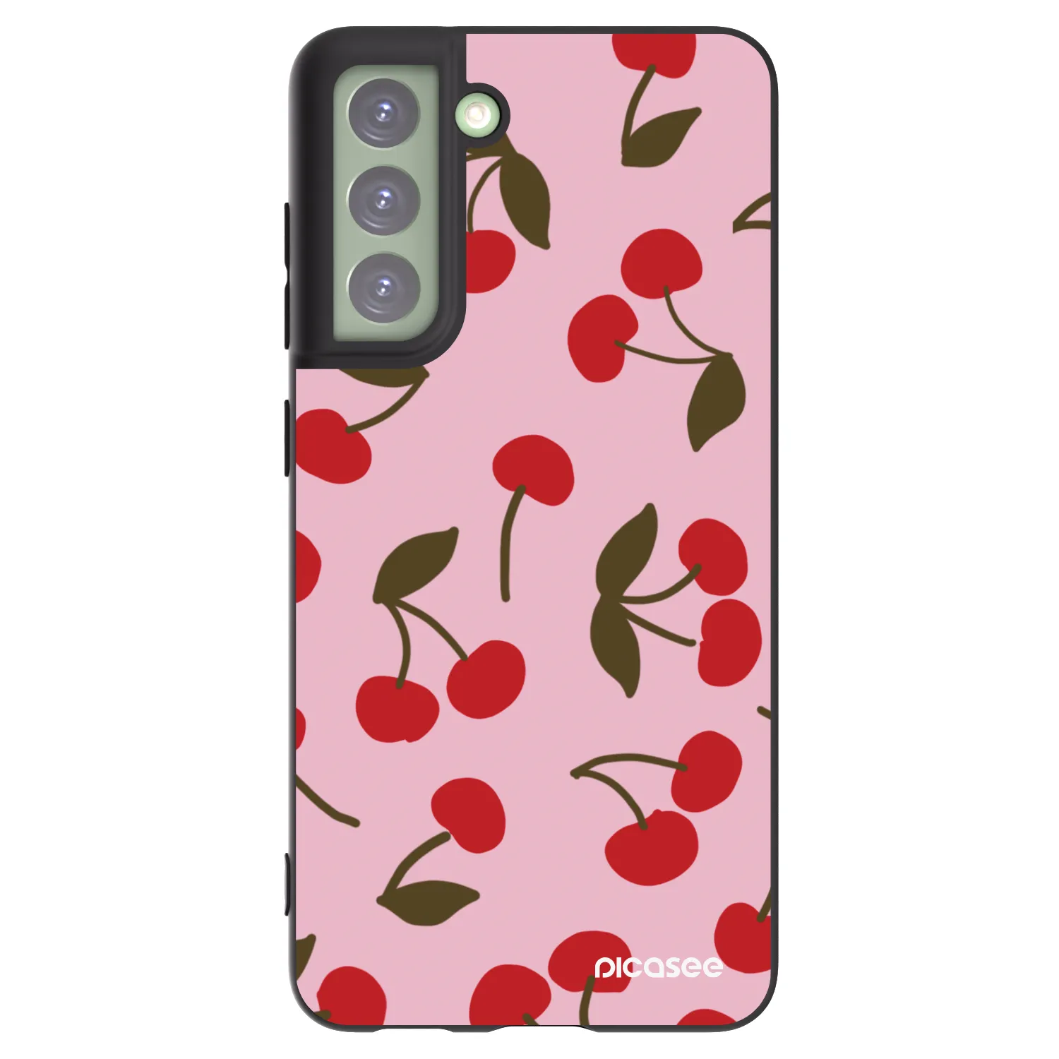 Picasee silikonski črni ovitek za Samsung Galaxy S21 FE 5G - Cherry