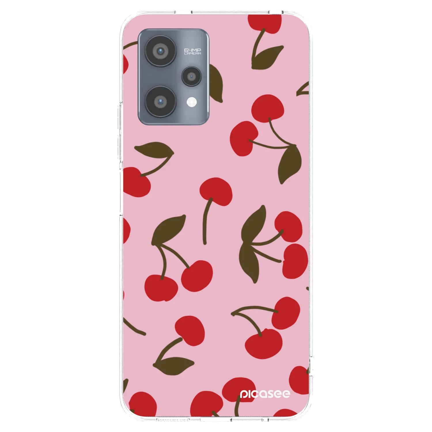 Picasee silikonski prozorni ovitek za Realme 9 Pro 5G - Cherry