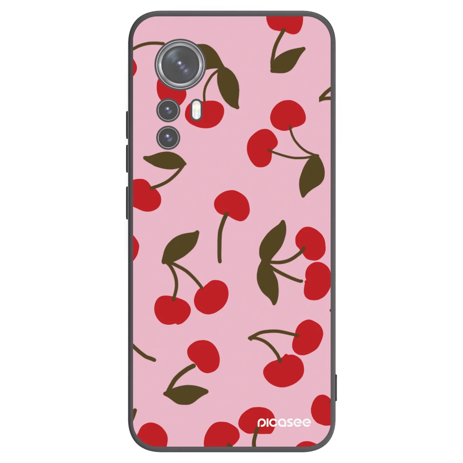 Picasee silikonski črni ovitek za Xiaomi 12 - Cherry