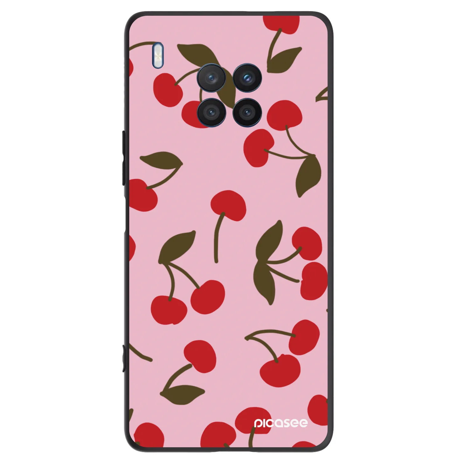 Picasee silikonski črni ovitek za Honor 50 Lite - Cherry