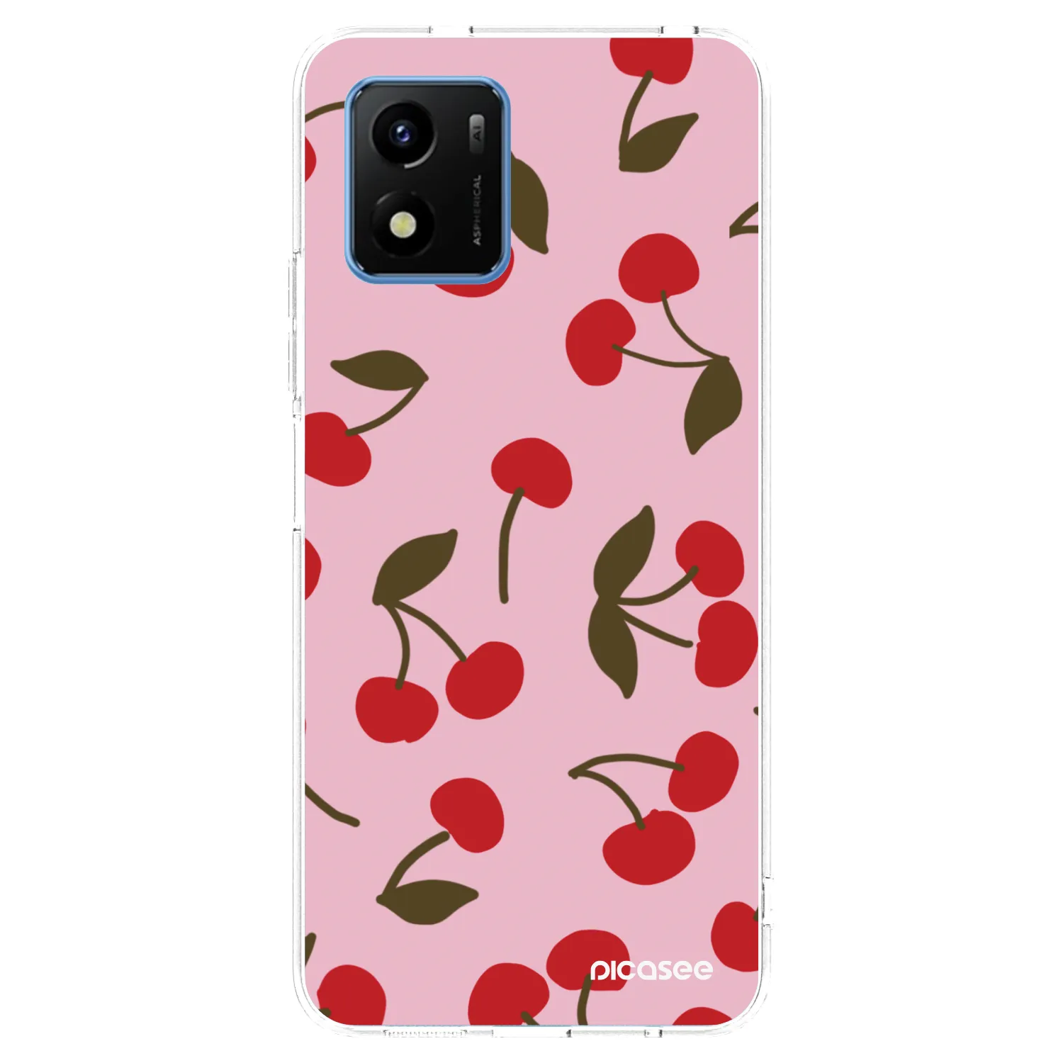 Picasee silikonski prozorni ovitek za Vivo Y01 - Cherry