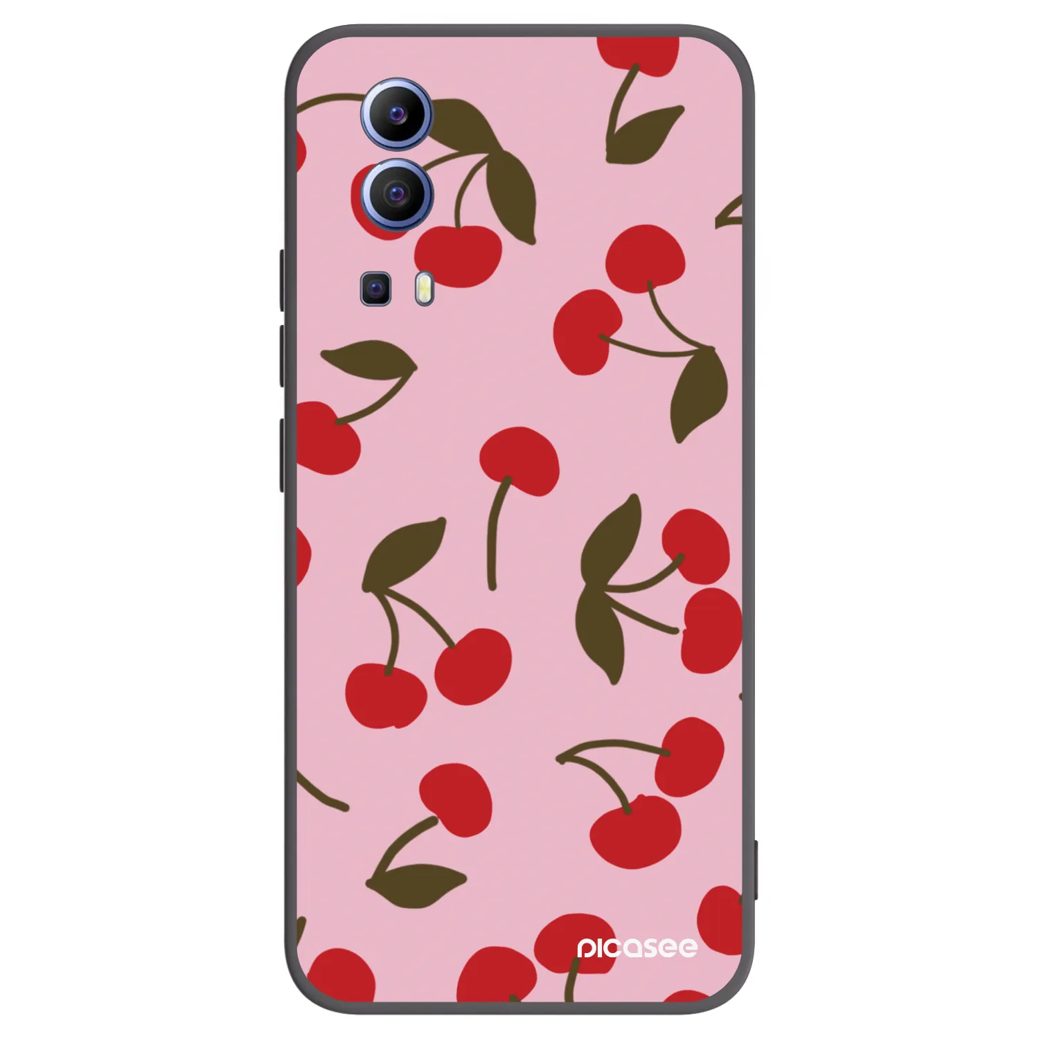 Picasee silikonski črni ovitek za Vivo Y52 5G - Cherry