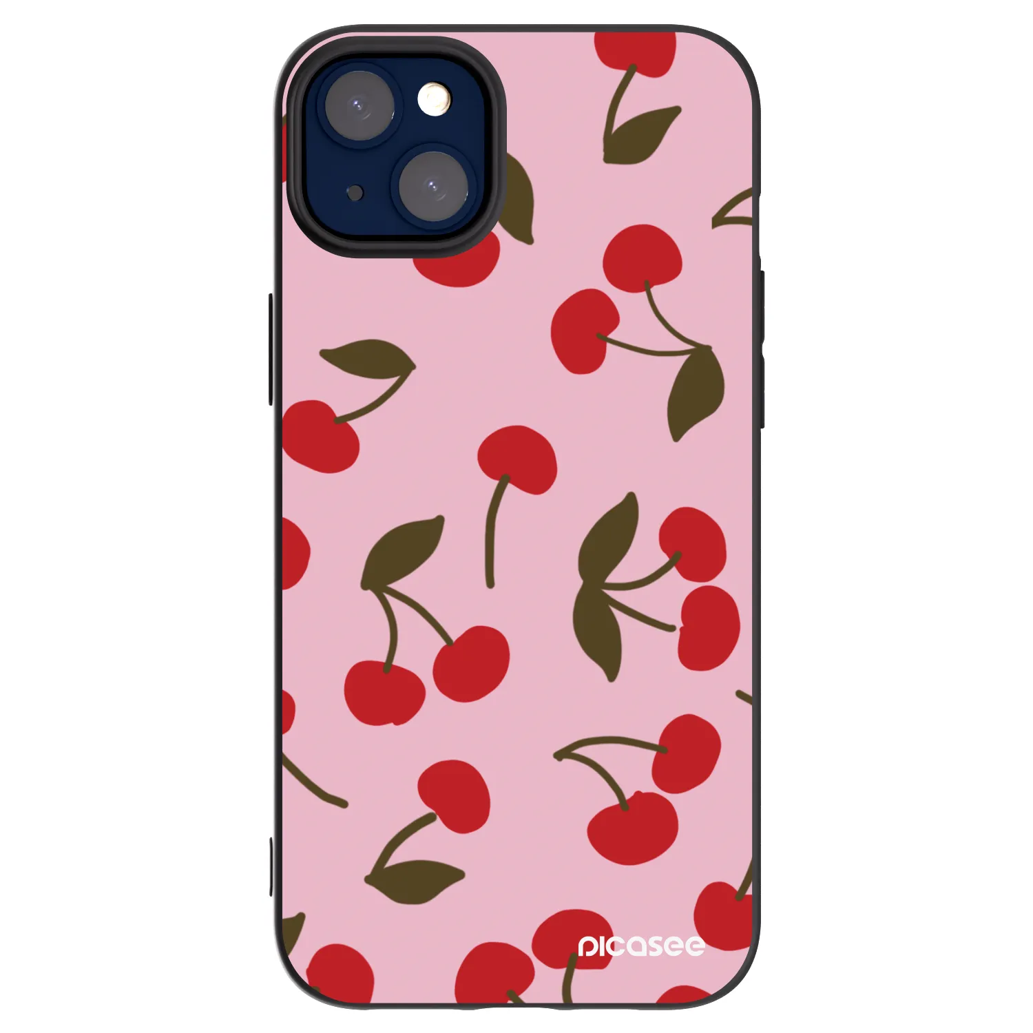 Picasee silikonski črni ovitek za Apple iPhone 14 Plus - Cherry