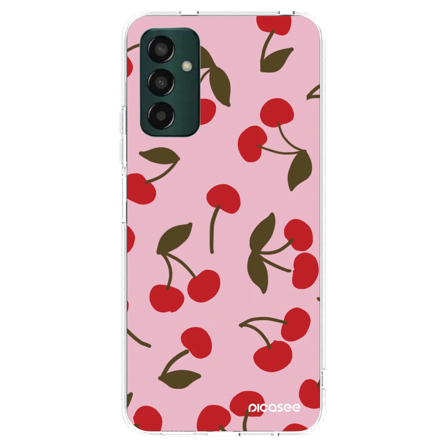 Picasee silikonski prozorni ovitek za Samsung Galaxy M13 M135F - Cherry