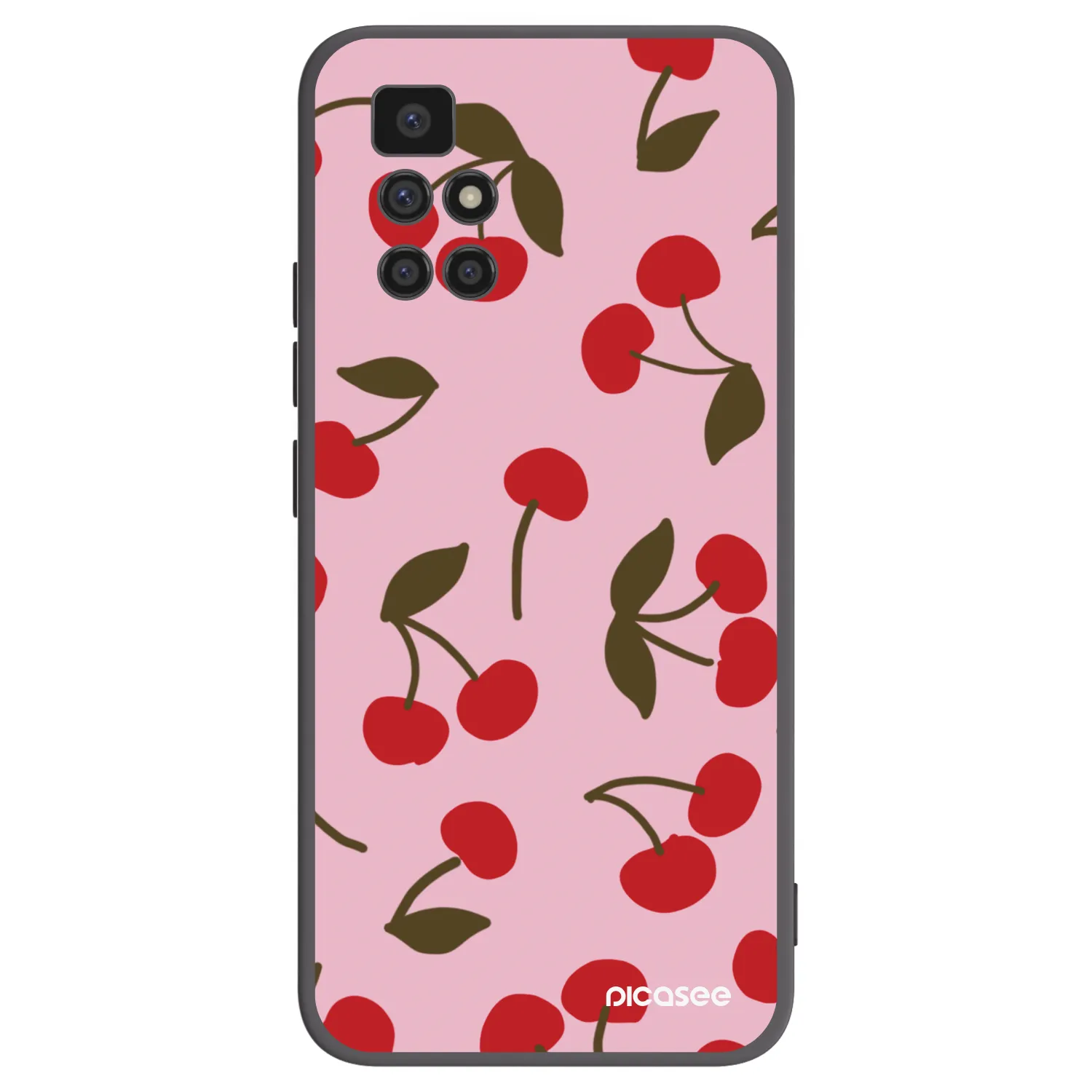 Picasee silikonski črni ovitek za Xiaomi Redmi 10 (2022) - Cherry