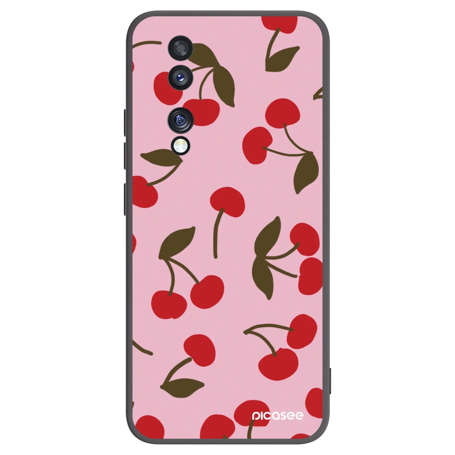 Picasee silikonski črni ovitek za Honor 70 - Cherry
