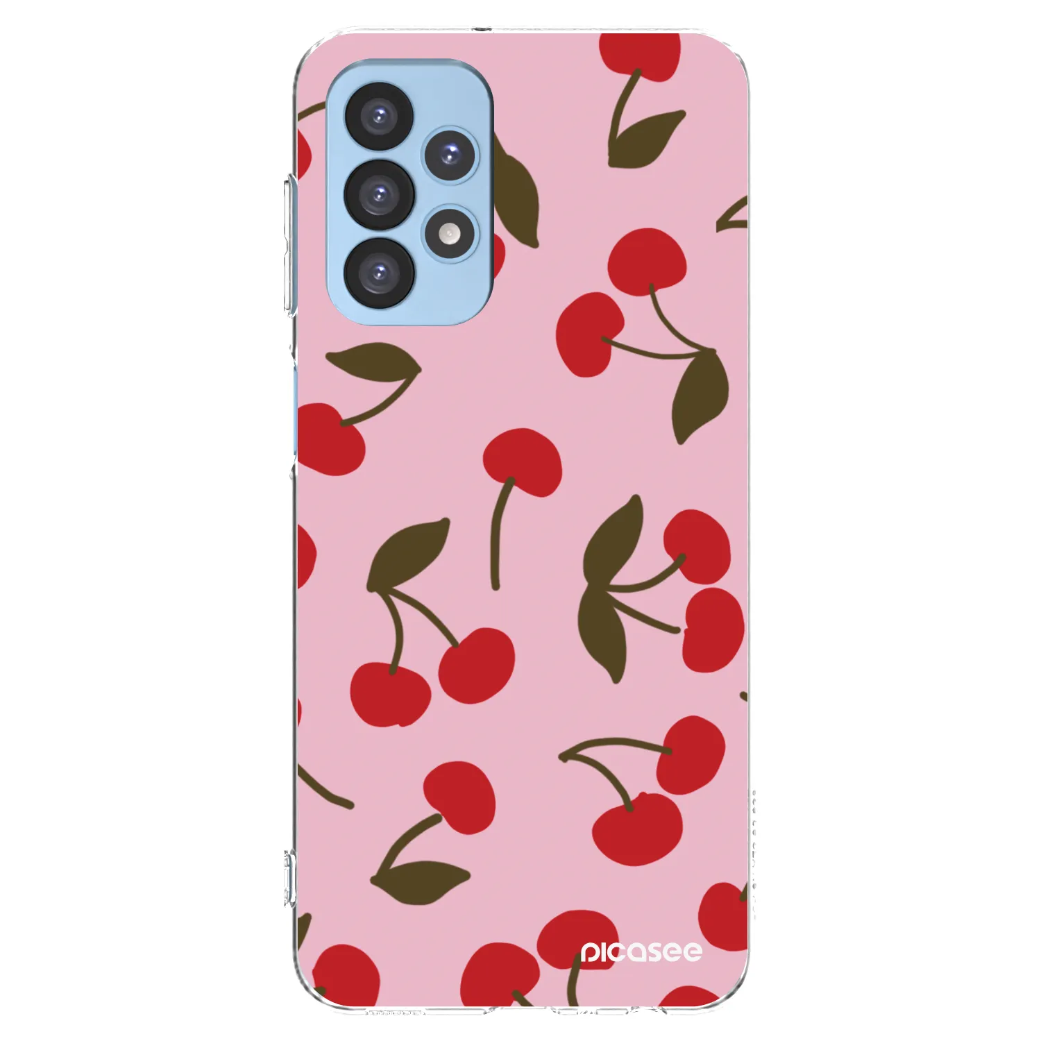 Picasee silikonski prozorni ovitek za Samsung Galaxy A23 A235F 4G - Cherry
