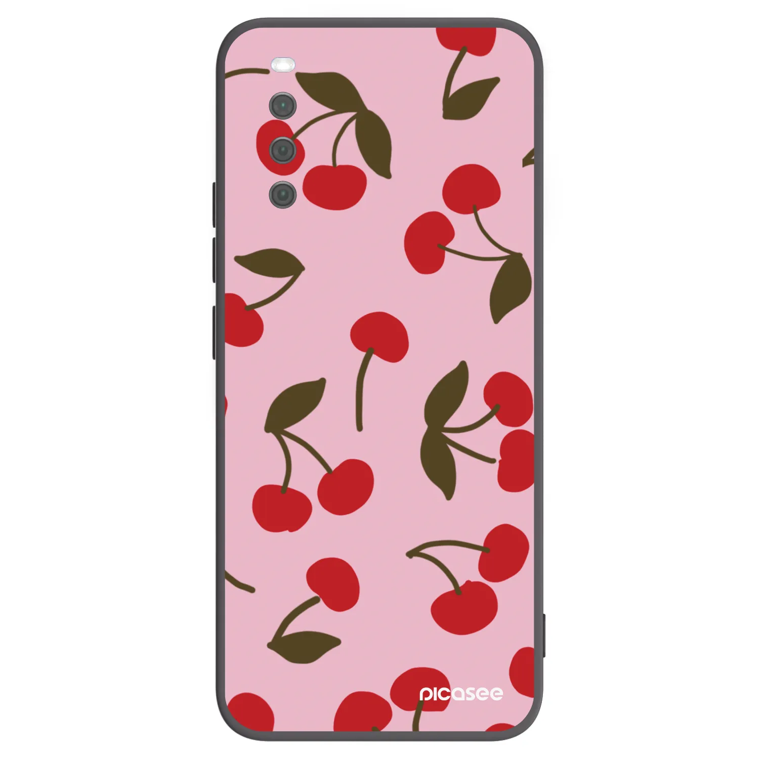 Picasee silikonski črni ovitek za Sony Xperia 10 III - Cherry
