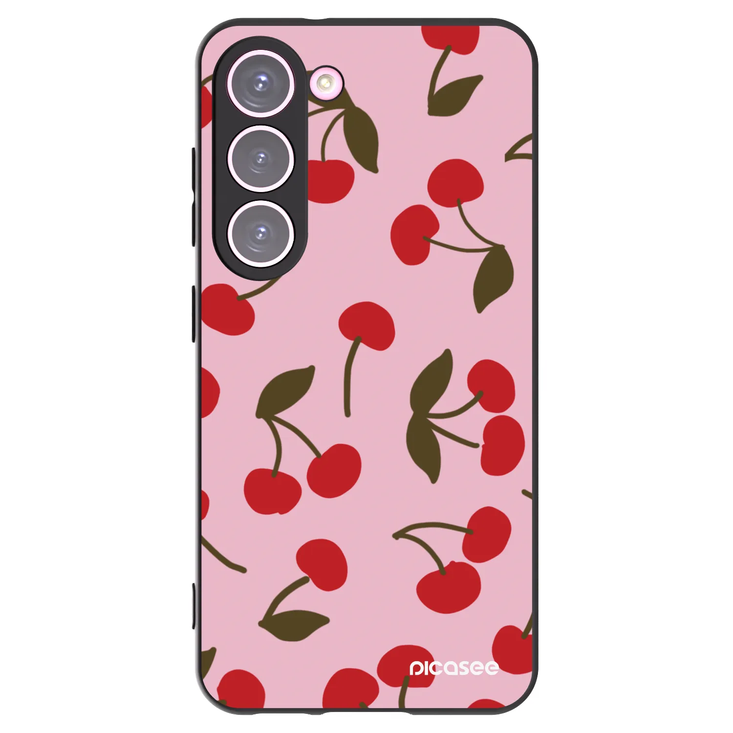 Picasee silikonski črni ovitek za Samsung Galaxy S23 5G - Cherry