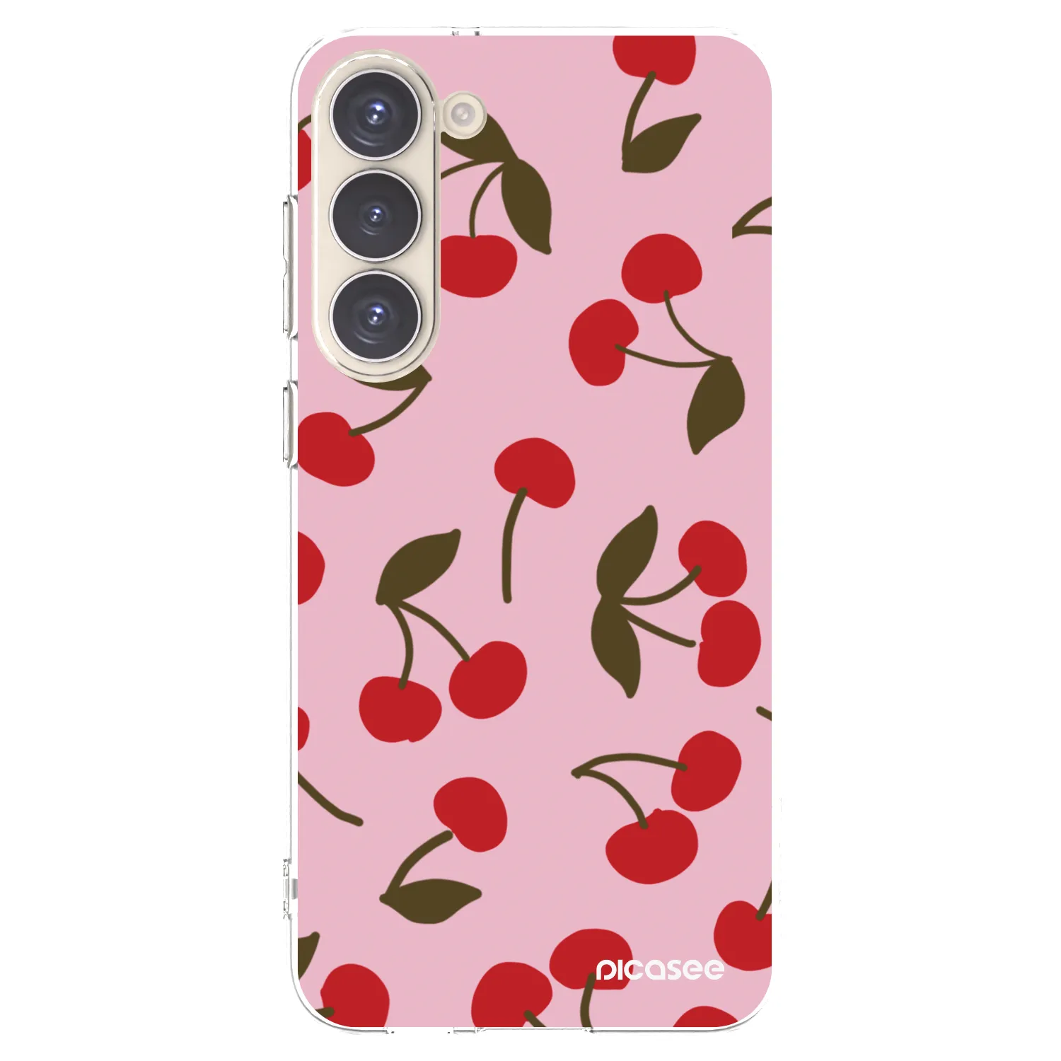 Picasee silikonski prozorni ovitek za Samsung Galaxy S23+ 5G - Cherry