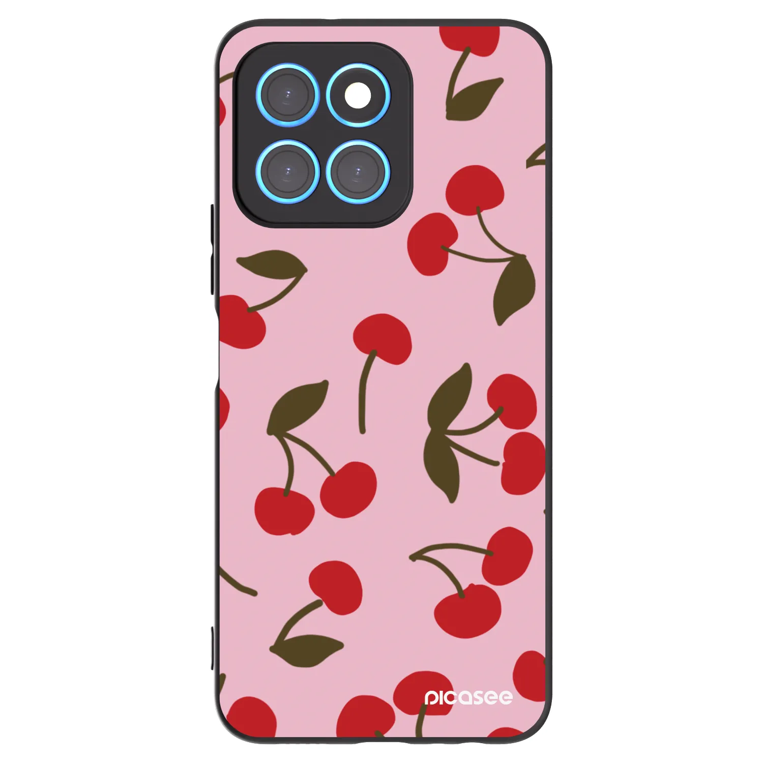 Picasee silikonski črni ovitek za Honor X8 5G - Cherry
