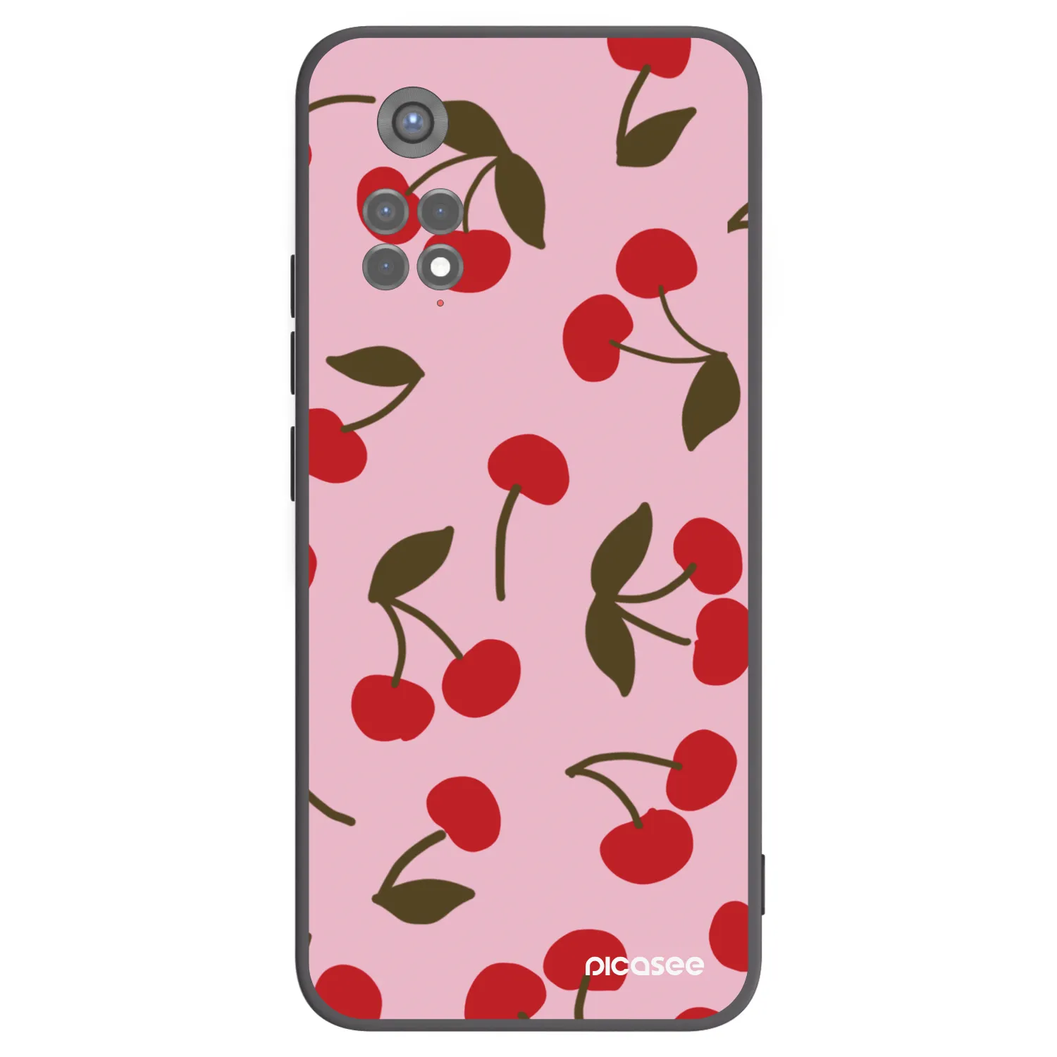 Picasee silikonski črni ovitek za Xiaomi Redmi Note 11S 5G - Cherry