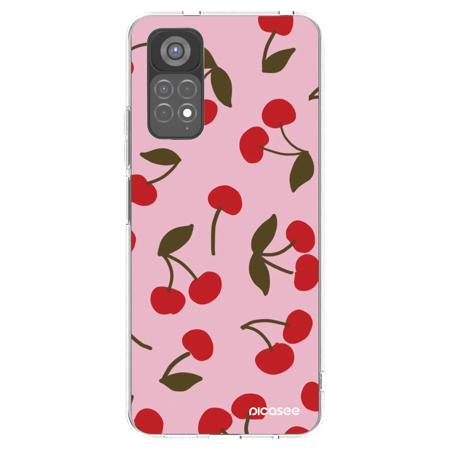 Picasee silikonski prozorni ovitek za Xiaomi Redmi Note 11S 5G - Cherry