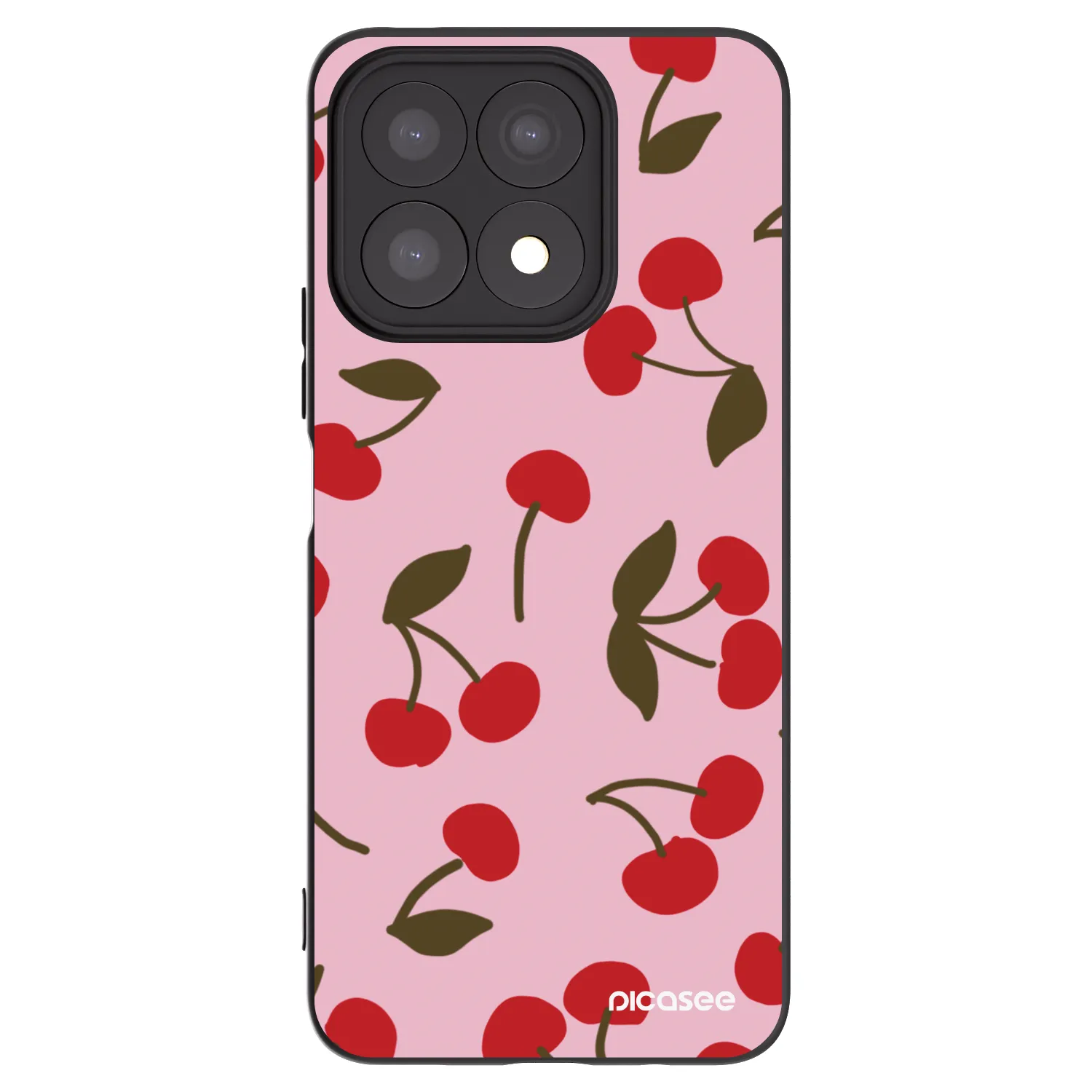 Picasee silikonski črni ovitek za Honor X8a - Cherry