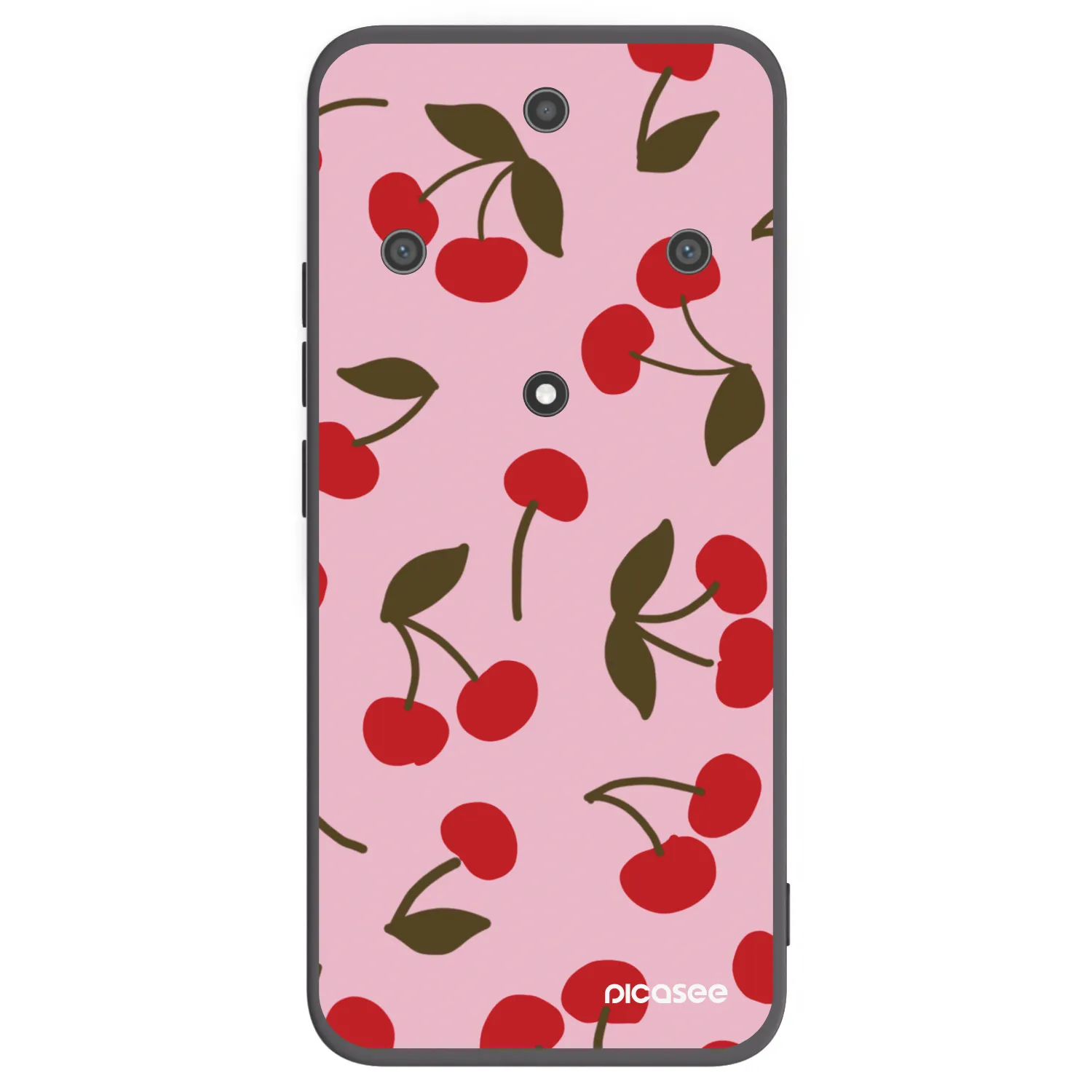 Picasee silikonski črni ovitek za Honor Magic5 Lite 5G - Cherry
