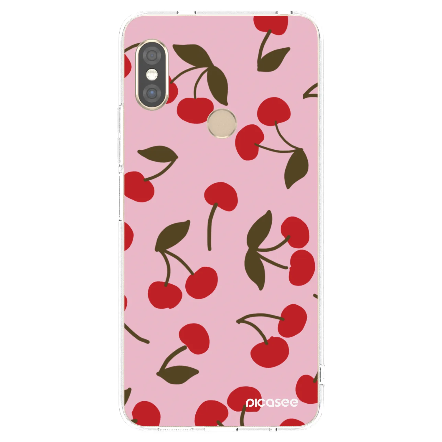 Picasee silikonski prozorni ovitek za Xiaomi Redmi Note 5 Global - Cherry