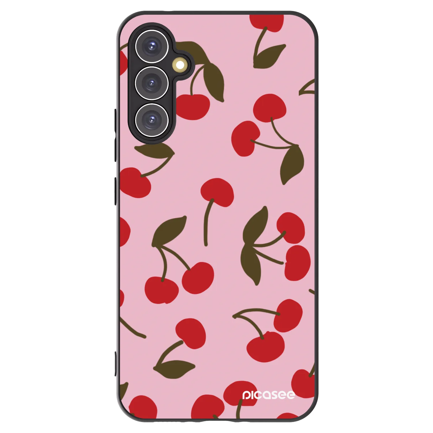 Picasee silikonski črni ovitek za Samsung Galaxy A34 5G A346B - Cherry