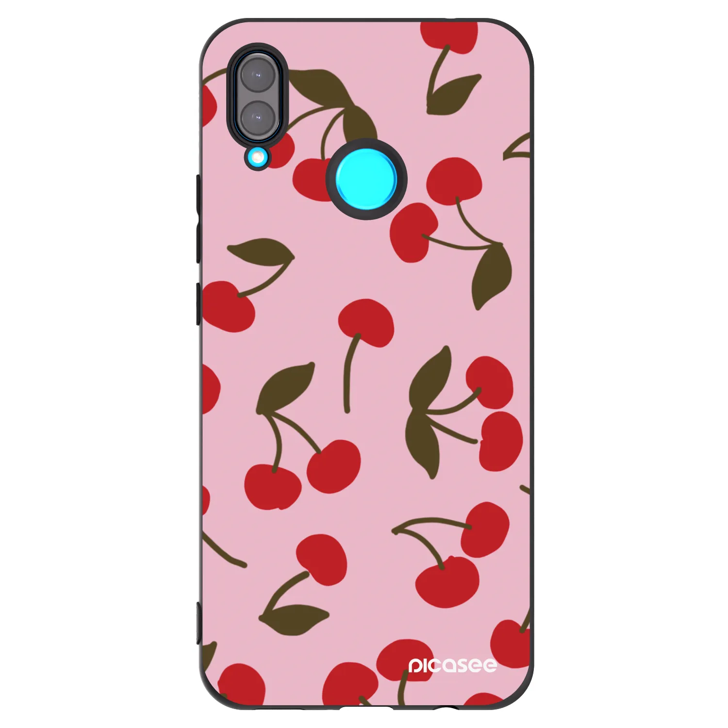 Picasee silikonski črni ovitek za Huawei Nova 3 - Cherry