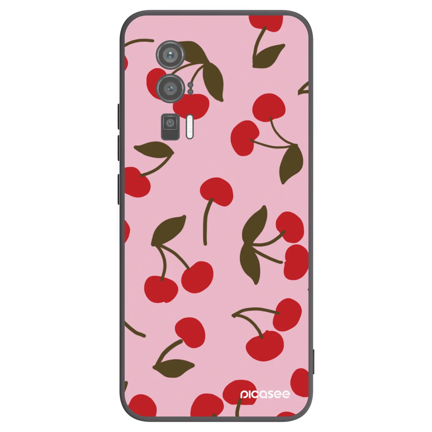 Picasee silikonski črni ovitek za Xiaomi Poco F5 Pro 5G - Cherry