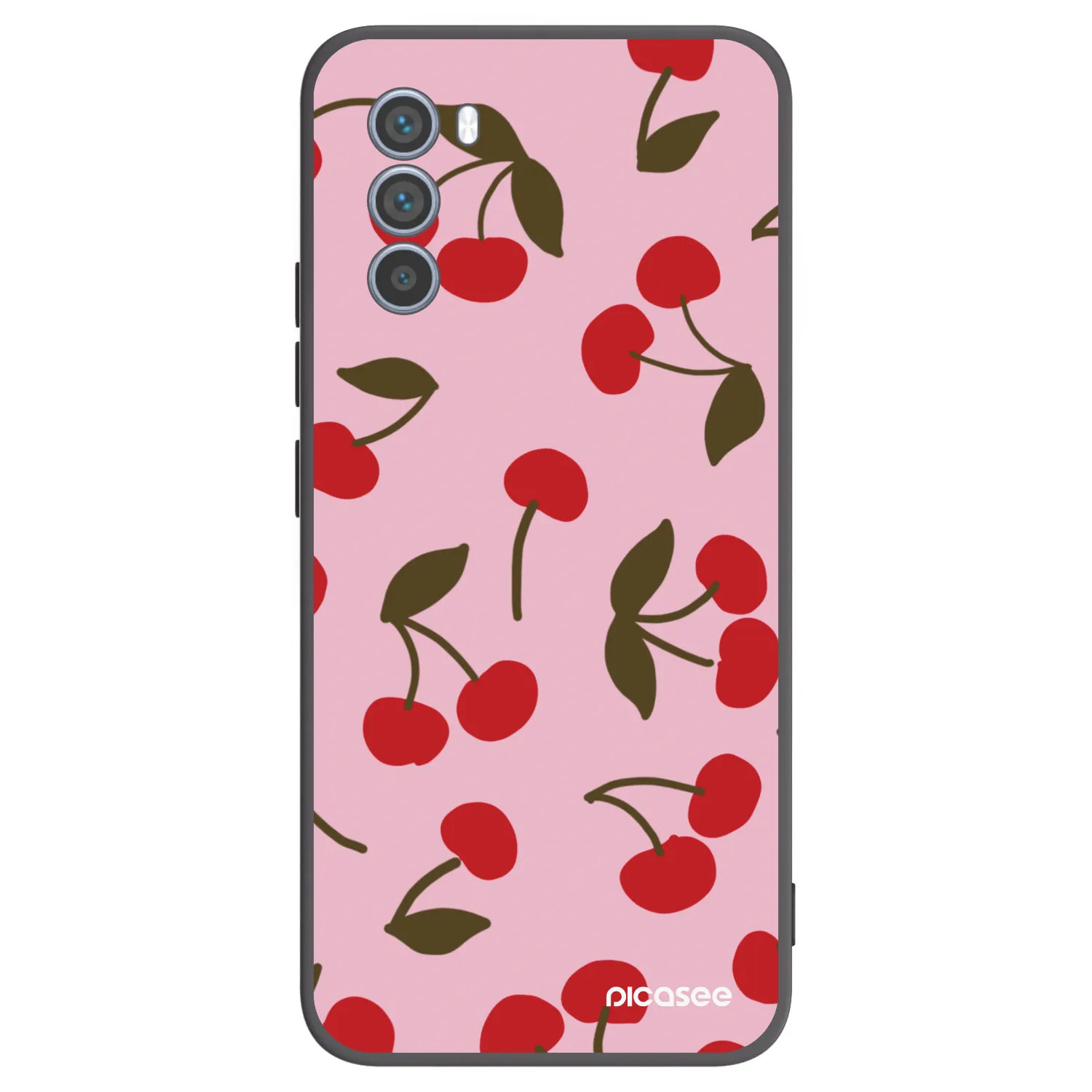 Picasee silikonski črni ovitek za Motorola Moto G62 - Cherry