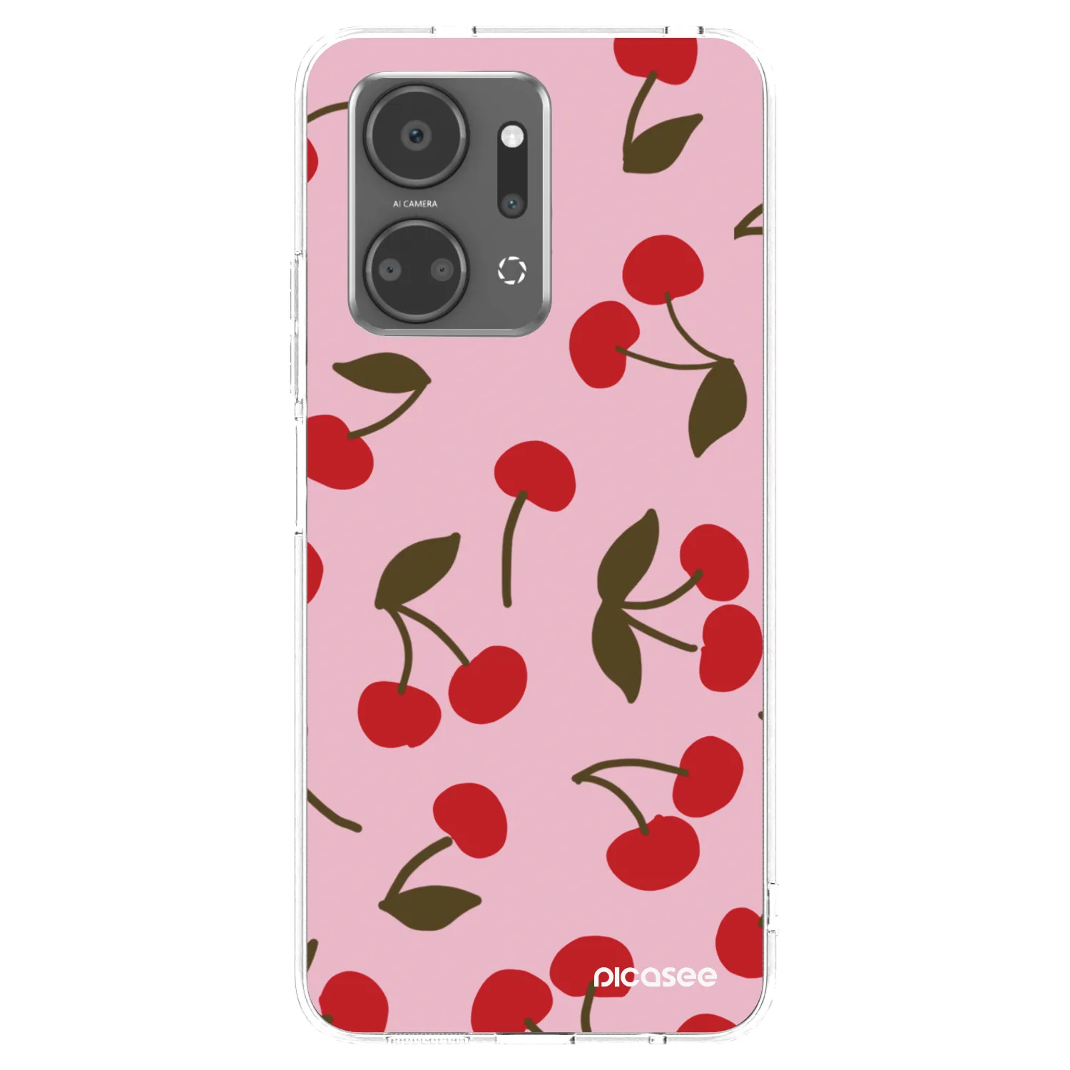 Picasee silikonski prozorni ovitek za Honor X7a - Cherry