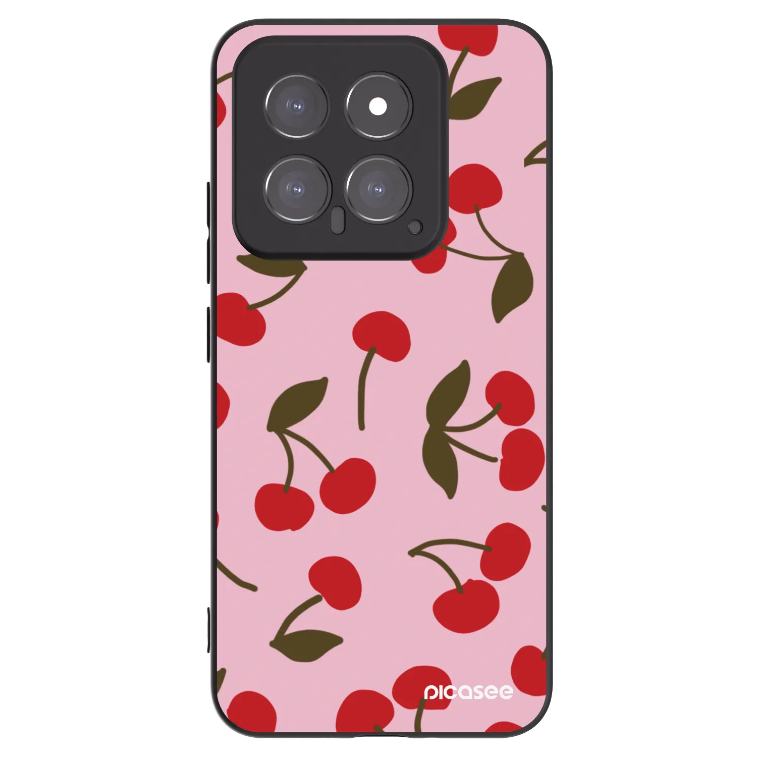 Picasee silikonski črni ovitek za Xiaomi 14 - Cherry