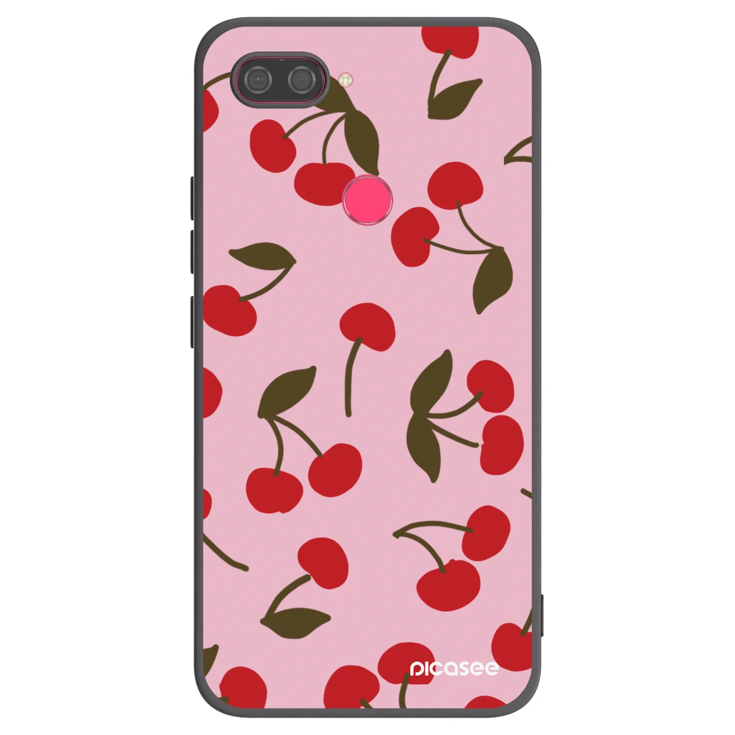 Picasee silikonski črni ovitek za Xiaomi Mi 8 Lite - Cherry