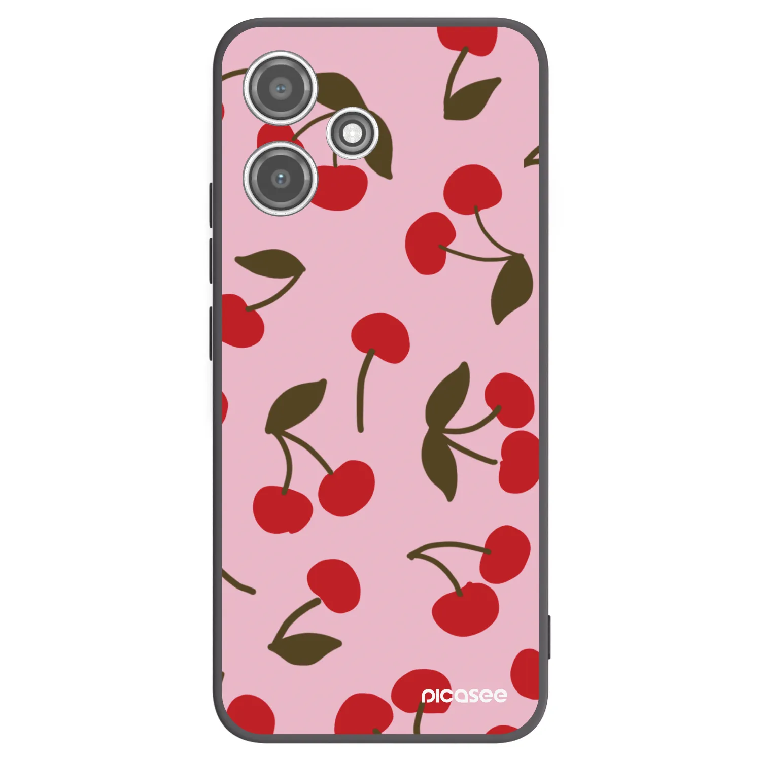 Picasee silikonski črni ovitek za Xiaomi Redmi 12 5G - Cherry