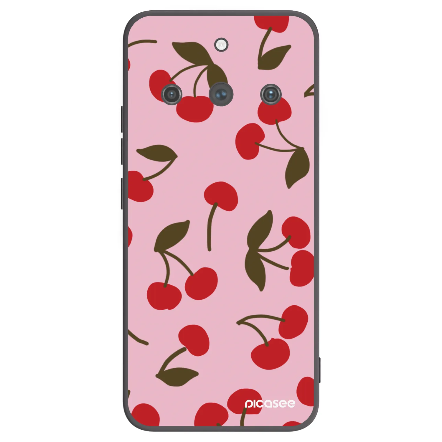 Picasee silikonski črni ovitek za Realme 11 Pro+ - Cherry