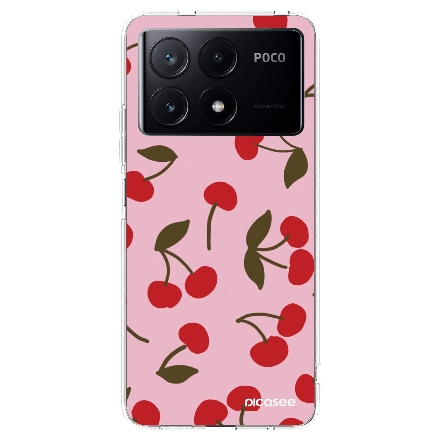 Picasee silikonski prozorni ovitek za Xiaomi Poco X6 Pro - Cherry
