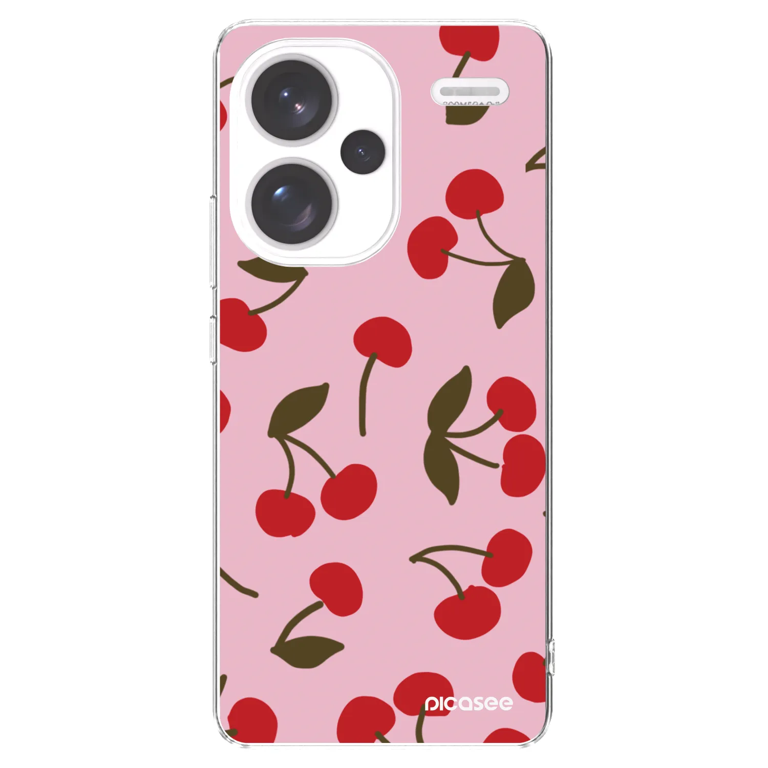 Picasee silikonski prozorni ovitek za Xiaomi Redmi Note 13 Pro+ 5G - Cherry