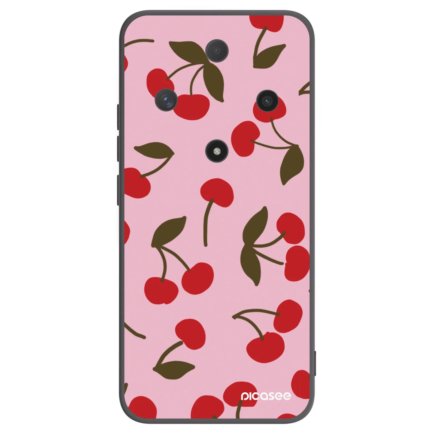 Picasee silikonski črni ovitek za Honor Magic6 Lite 5G - Cherry